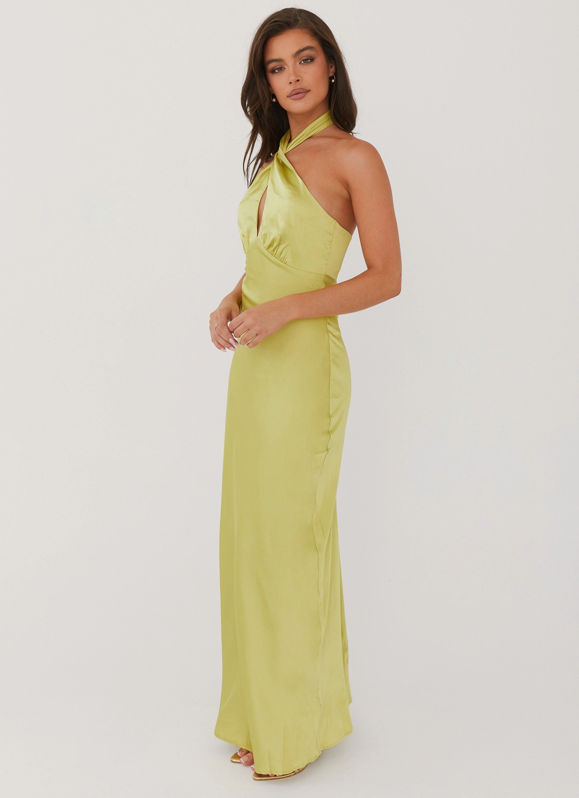 Elowen Maxi Dress - Chartreuse Simple Ease
