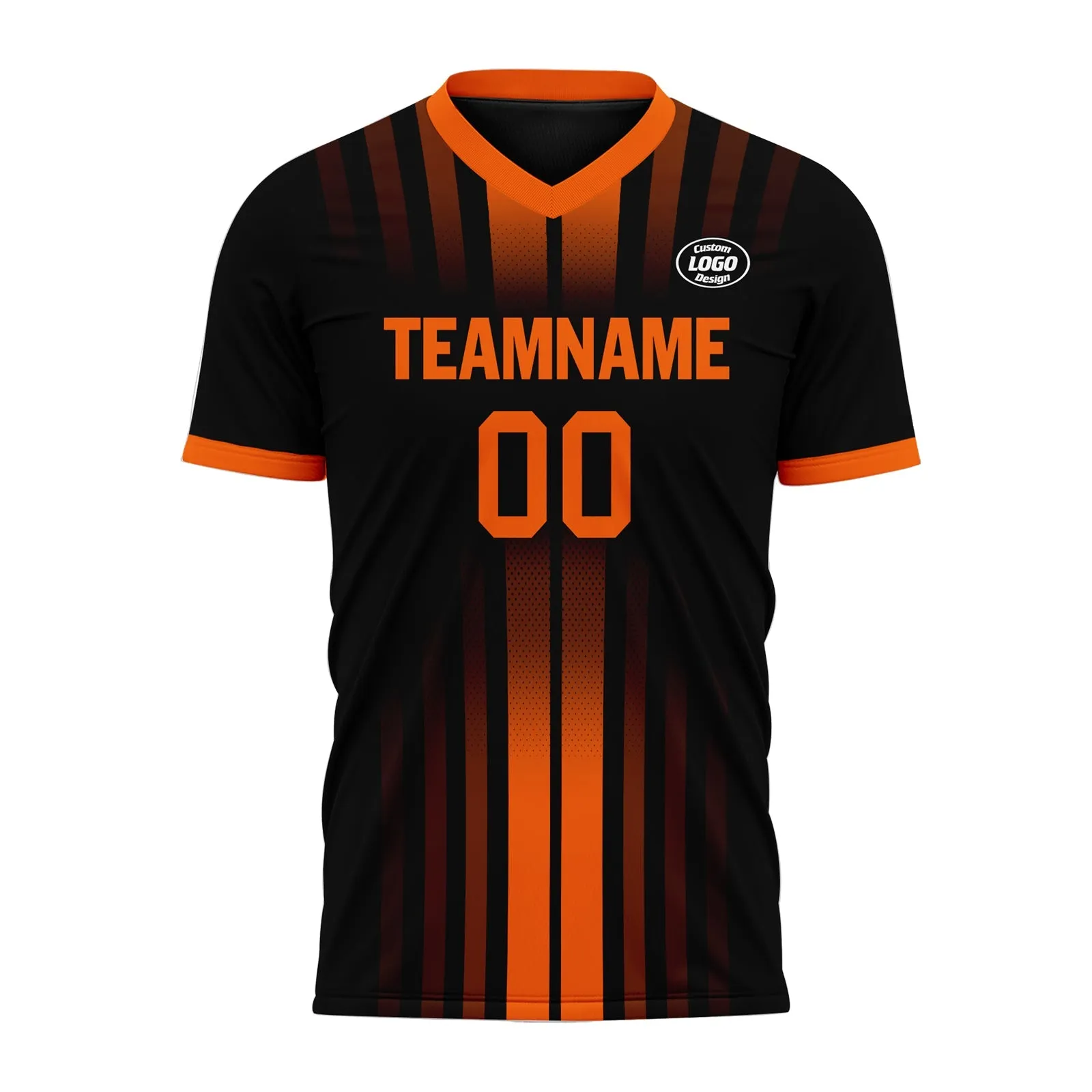Custom Black Yellow Soccer Sets Jersey Personalized SCJ101-D020131-3