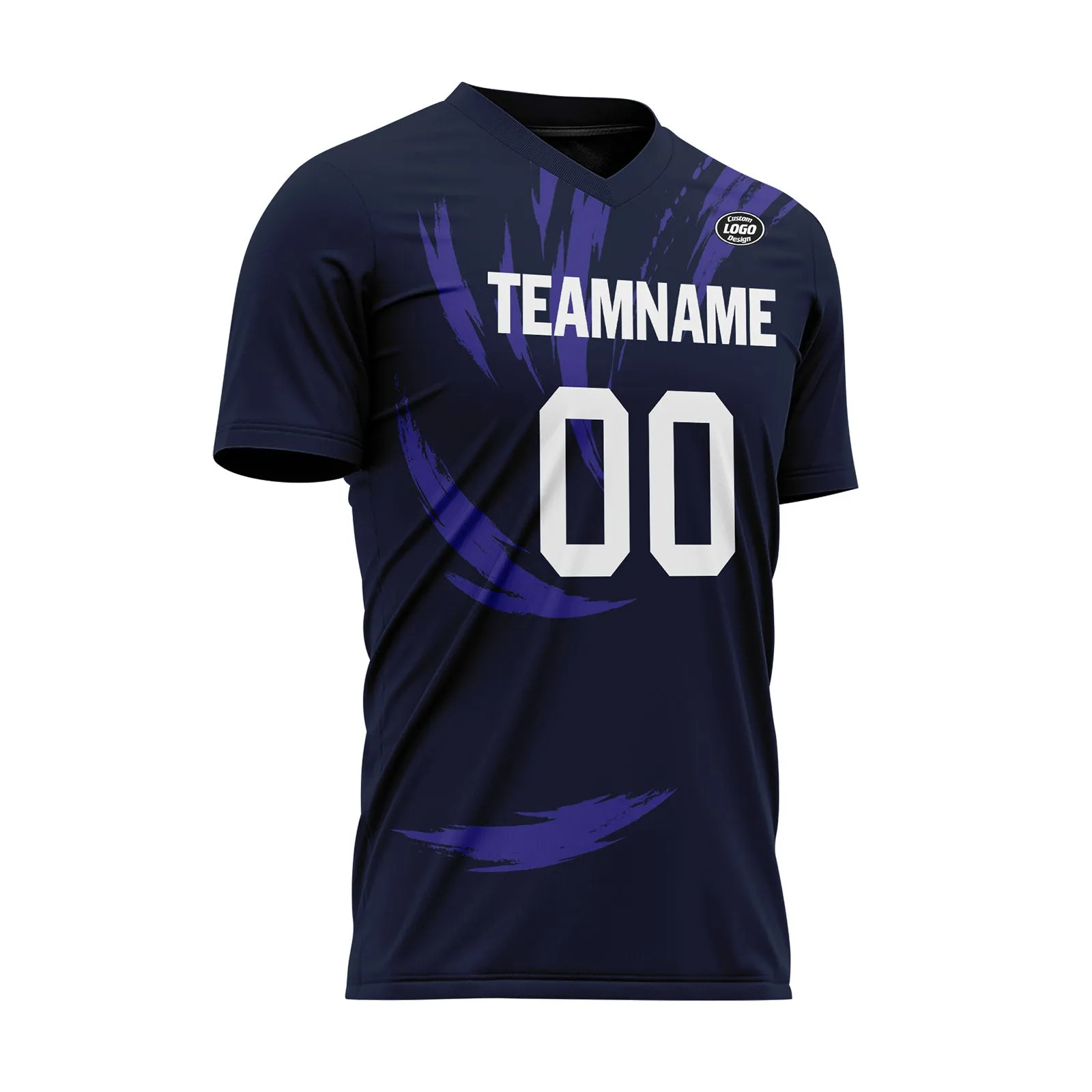 Custom Blue Purple Soccer Sets Jersey Personalized SCJ101-D28017