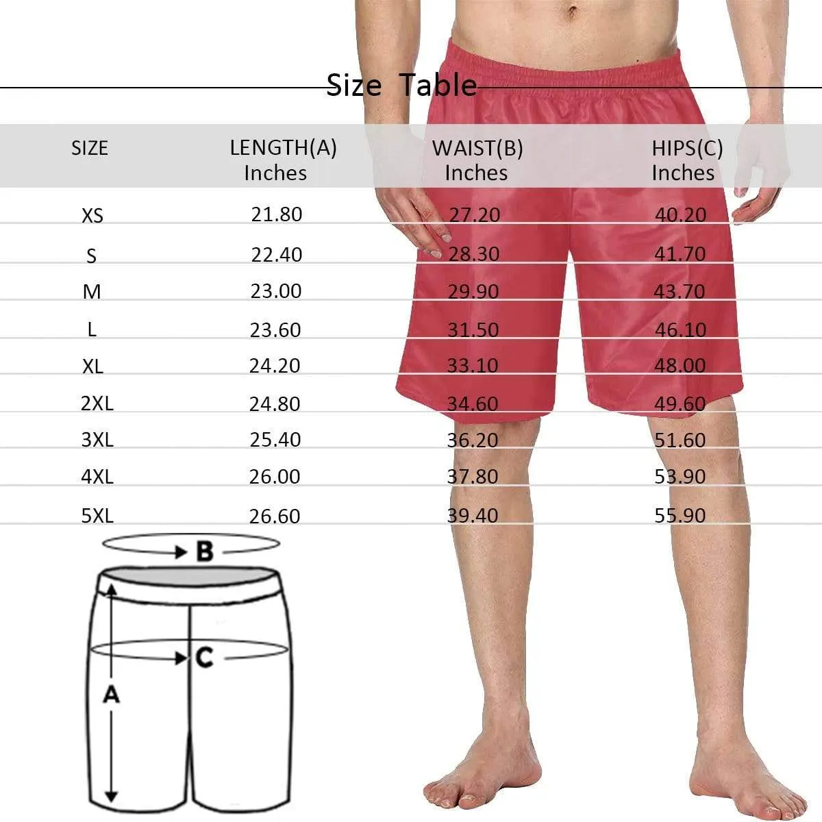Custom Face Coconut Personalized Photo Men's Elastic Beach Shorts