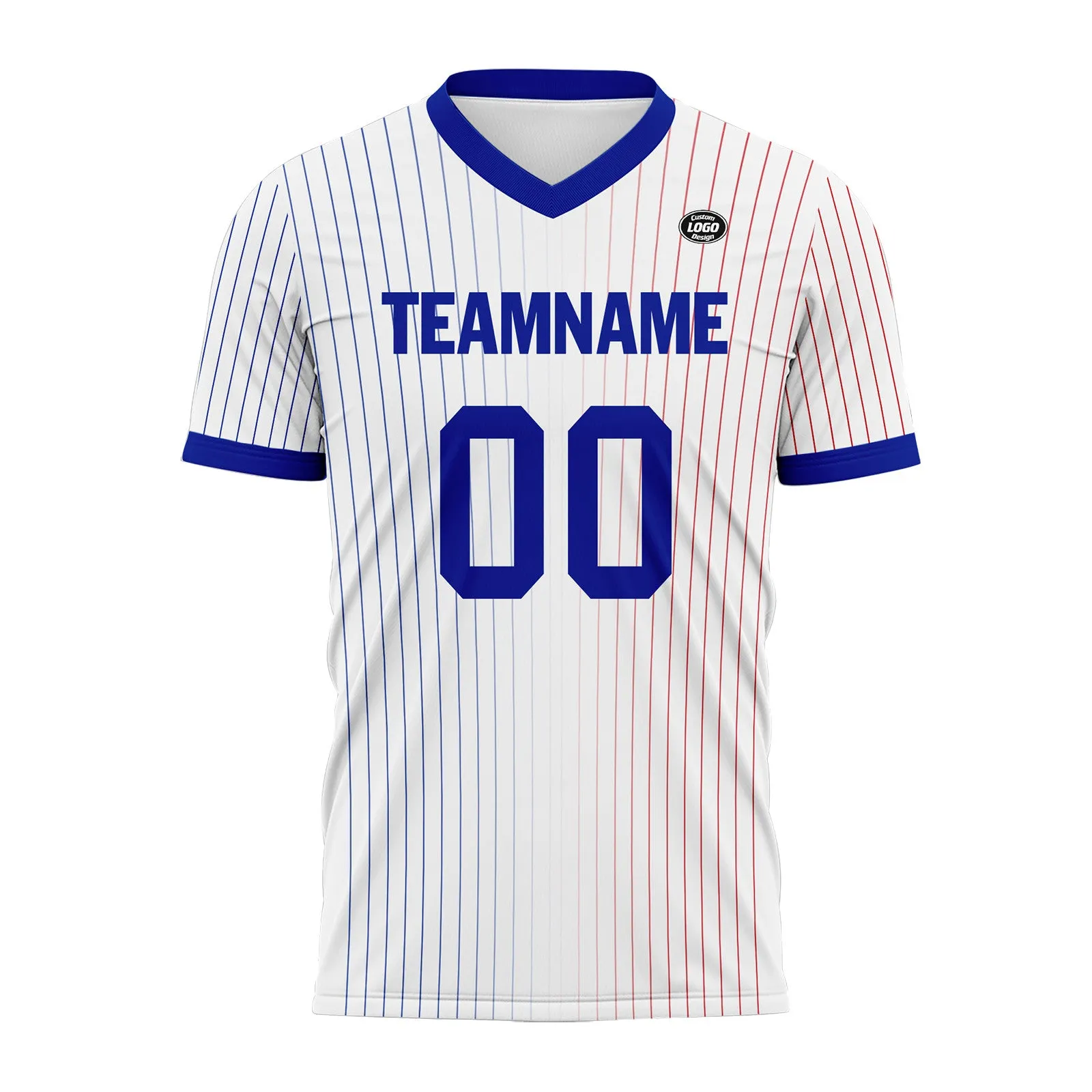 Custom France White Blue Soccer Sets Jersey Personalized SCJ101-D06141