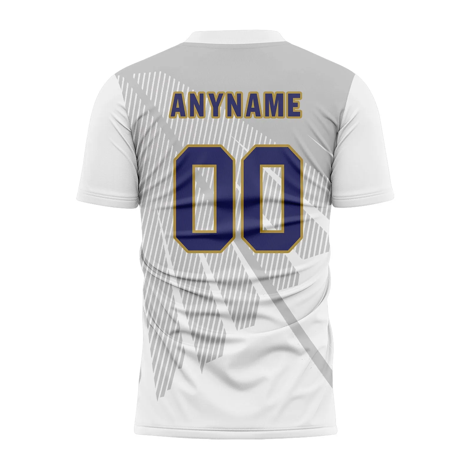 Custom Gray White Soccer Sets Jersey Personalized SCJ101-D28042