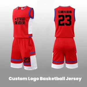 Custom Logo Red Basketball Jerseys