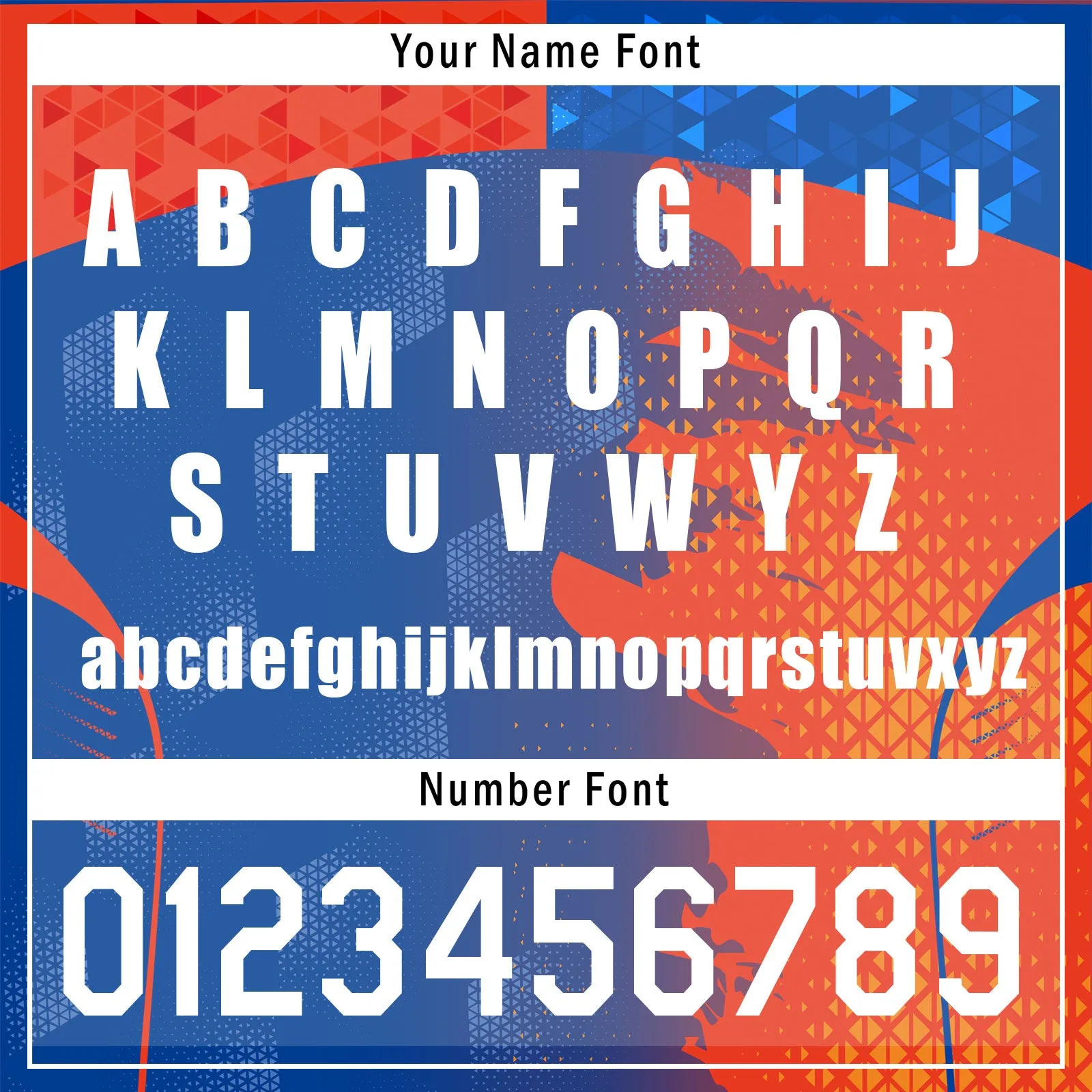 Custom Orange Blue Soccer Sets Jersey Personalized SCJ101-D020210-1
