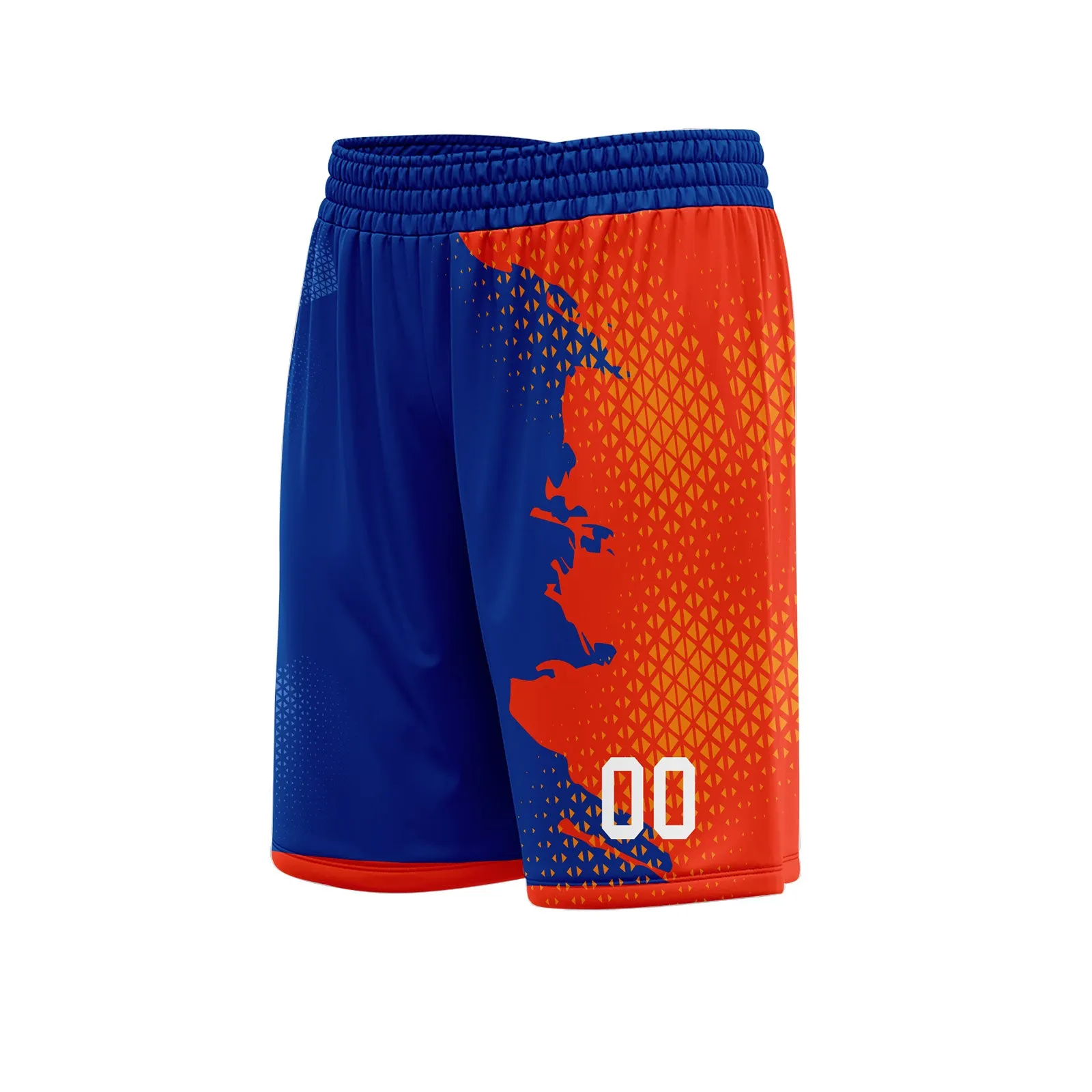Custom Orange Blue Soccer Sets Jersey Personalized SCJ101-D020210-1