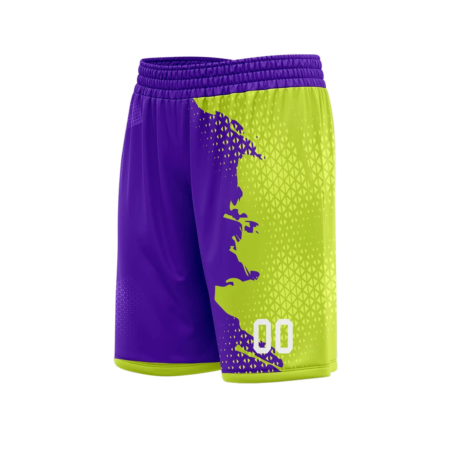 Custom Purple Green Soccer Sets Jersey Personalized SCJ101-D020210-4