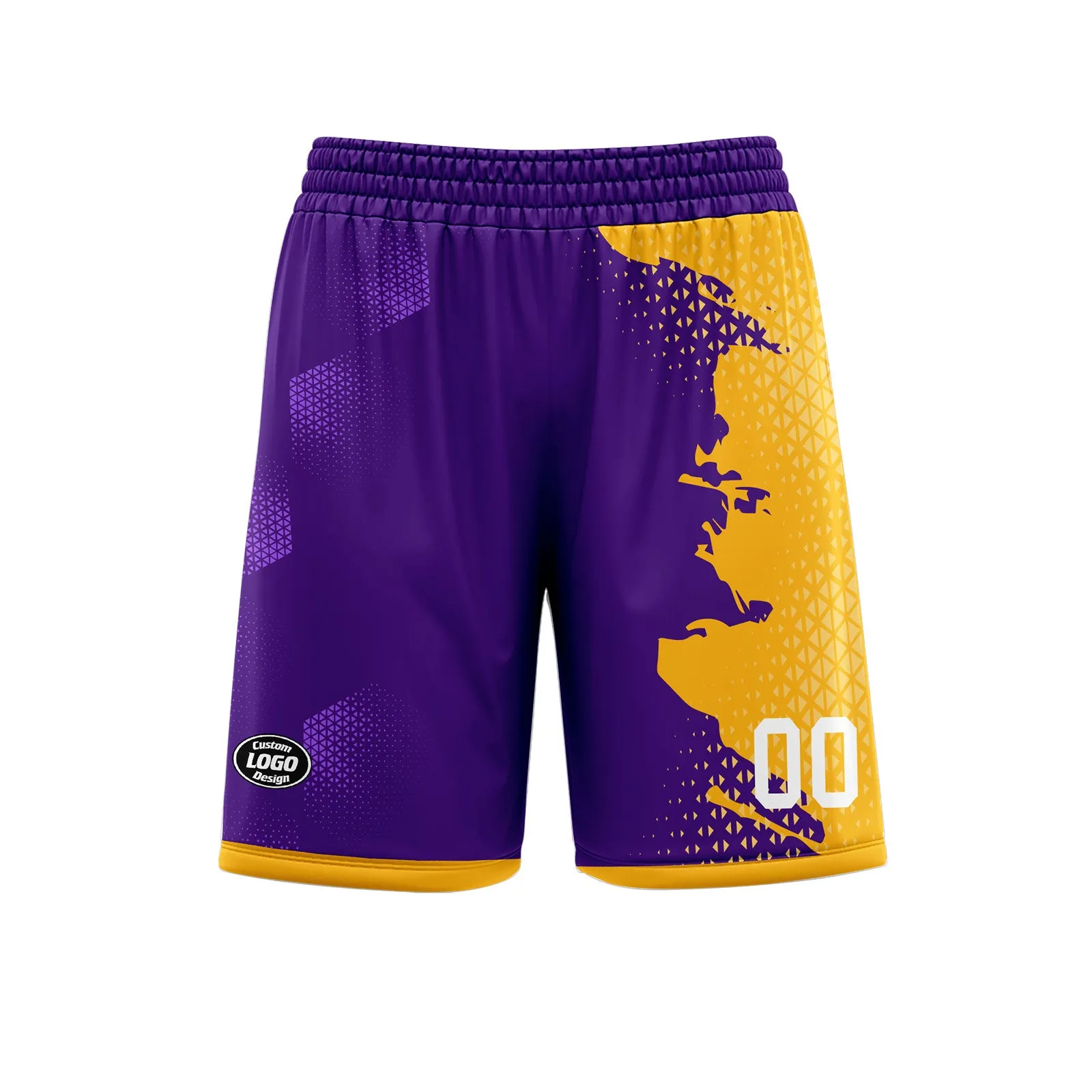 Custom Purple Yellow Soccer Sets Jersey Personalized SCJ101-D020210-10
