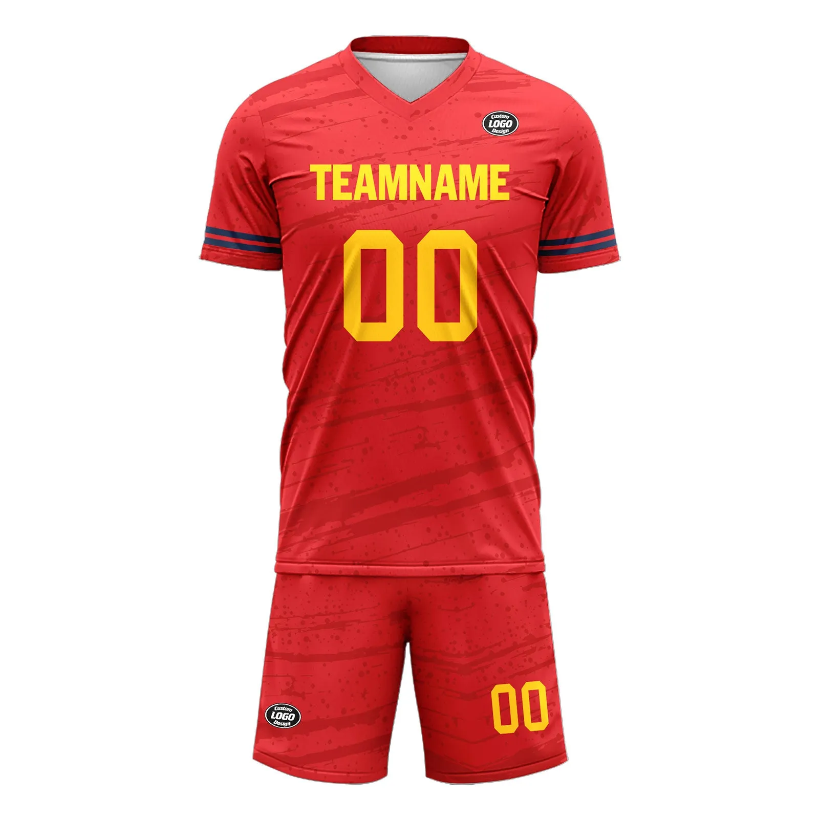 Custom Red Soccer Sets Jersey Personalized SCJ101-D28021