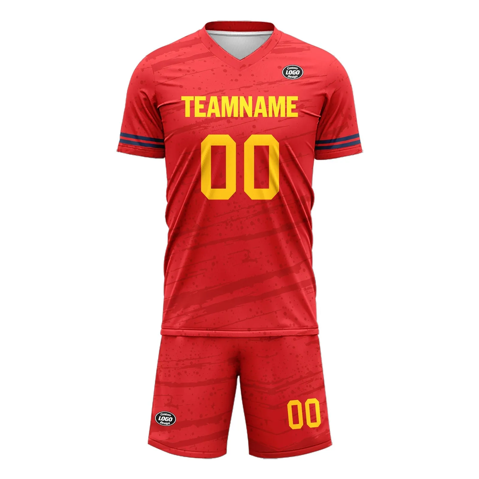 Custom Red Soccer Sets Jersey Personalized SCJ101-D28021