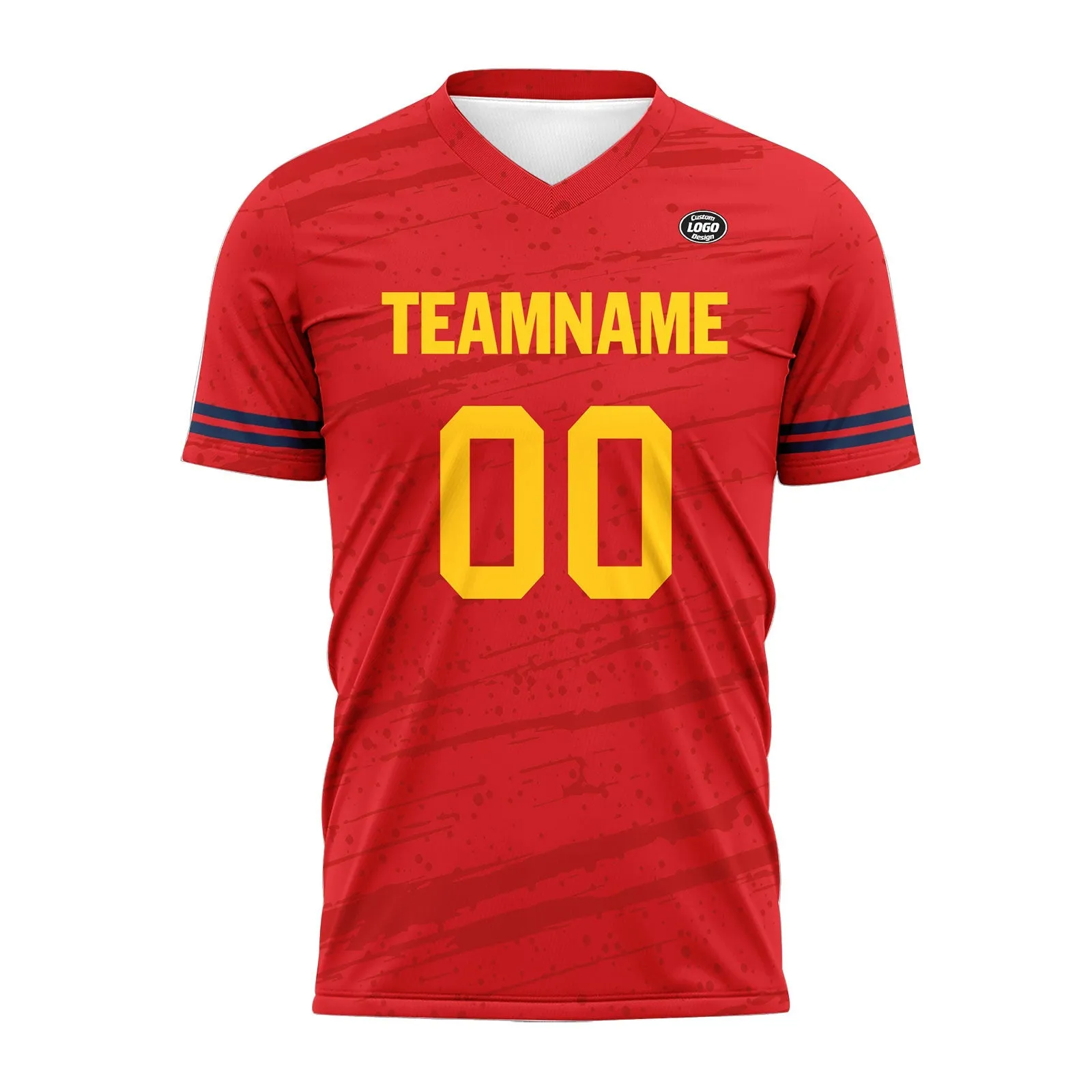 Custom Red Soccer Sets Jersey Personalized SCJ101-D28021