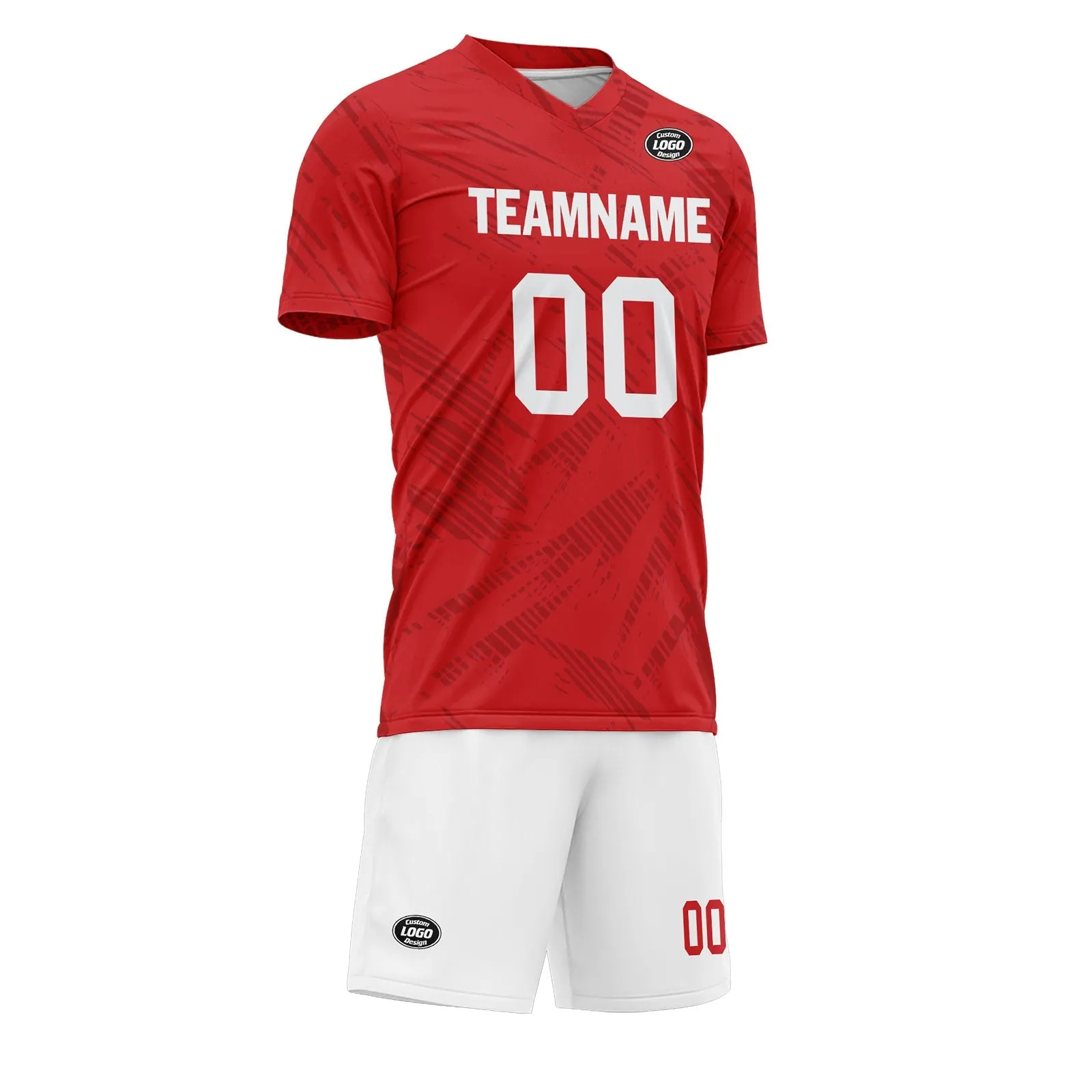 Custom Red Soccer Sets Jersey Personalized SCJ101-D28028