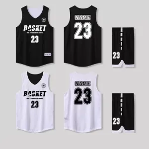 Custom Reversible Mesh Basketball Jerseys with Numbers