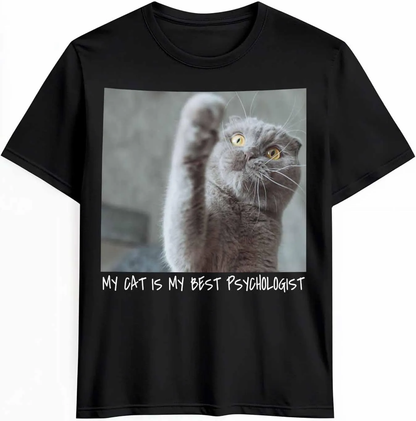 Custom T Shirts with Photo/Text for Men/Women, Unisex Cotton Crewneck Customize Personalized Tee Shirts