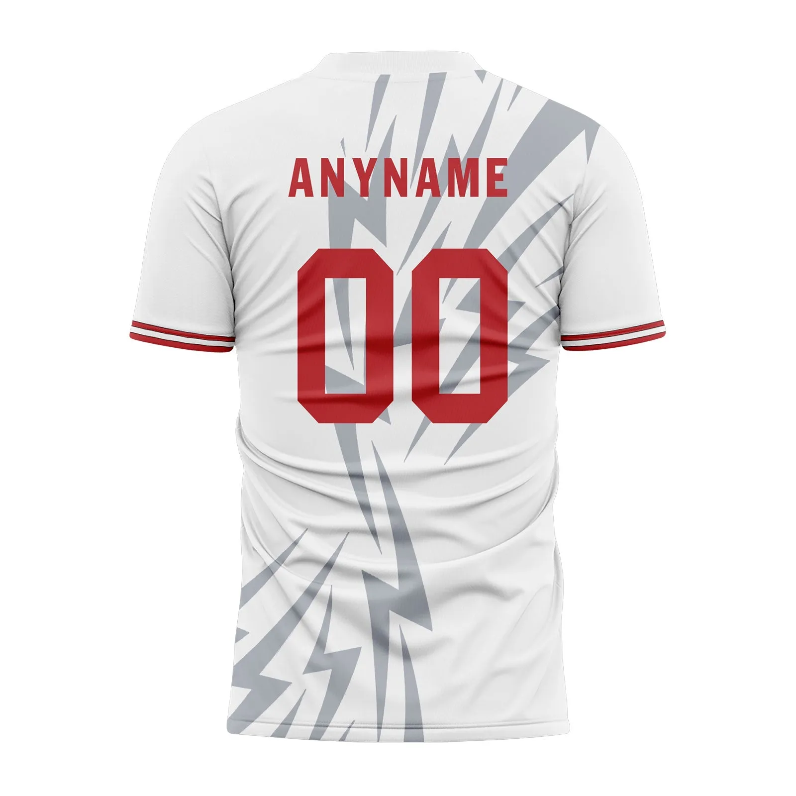 Custom White Gray Soccer Sets Jersey Personalized SCJ101-D28038