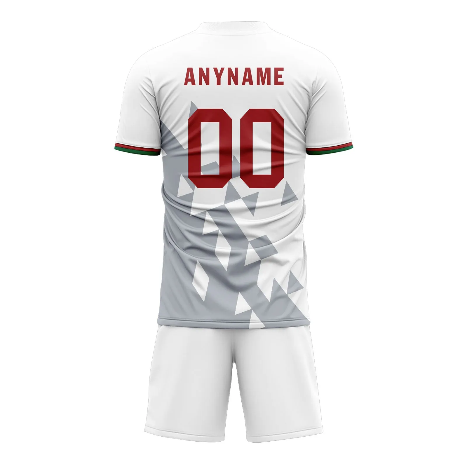 Custom White Gray Soccer Sets Jersey Personalized SCJ101-D28039