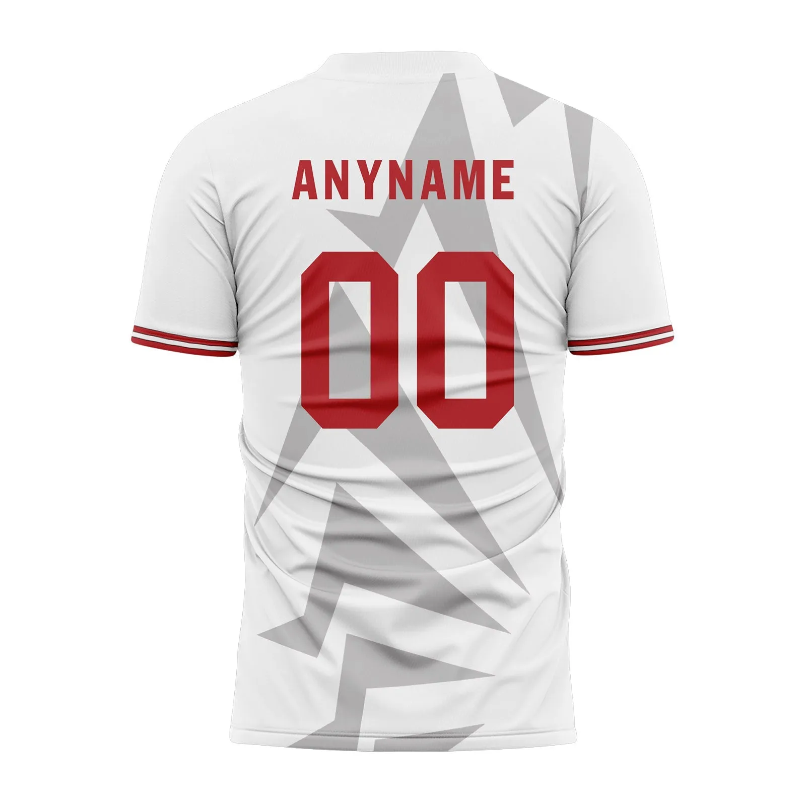Custom White Gray Soccer Sets Jersey Personalized SCJ101-D28046