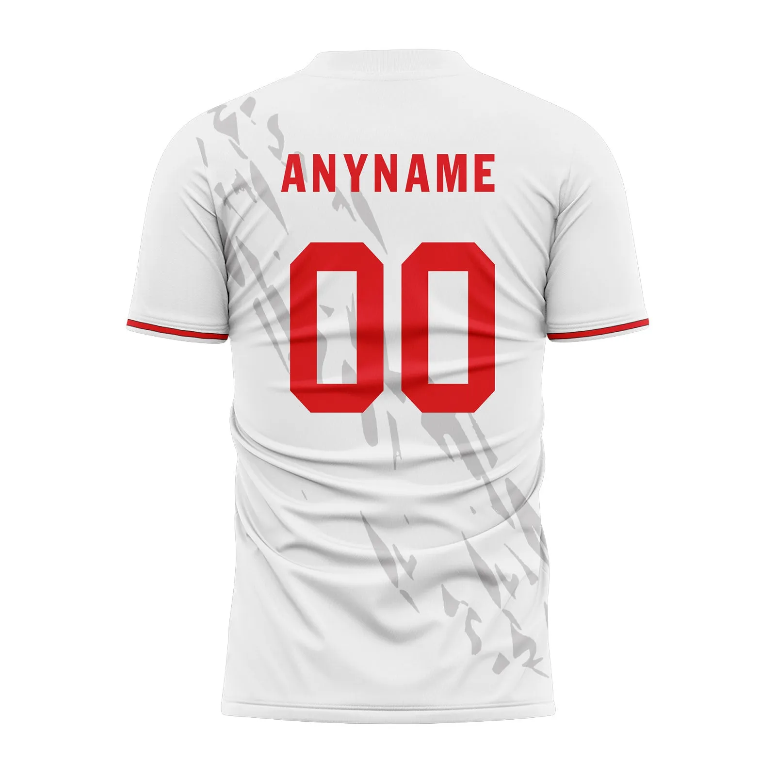 Custom White Gray Soccer Sets Jersey Personalized SCJ101-D28047