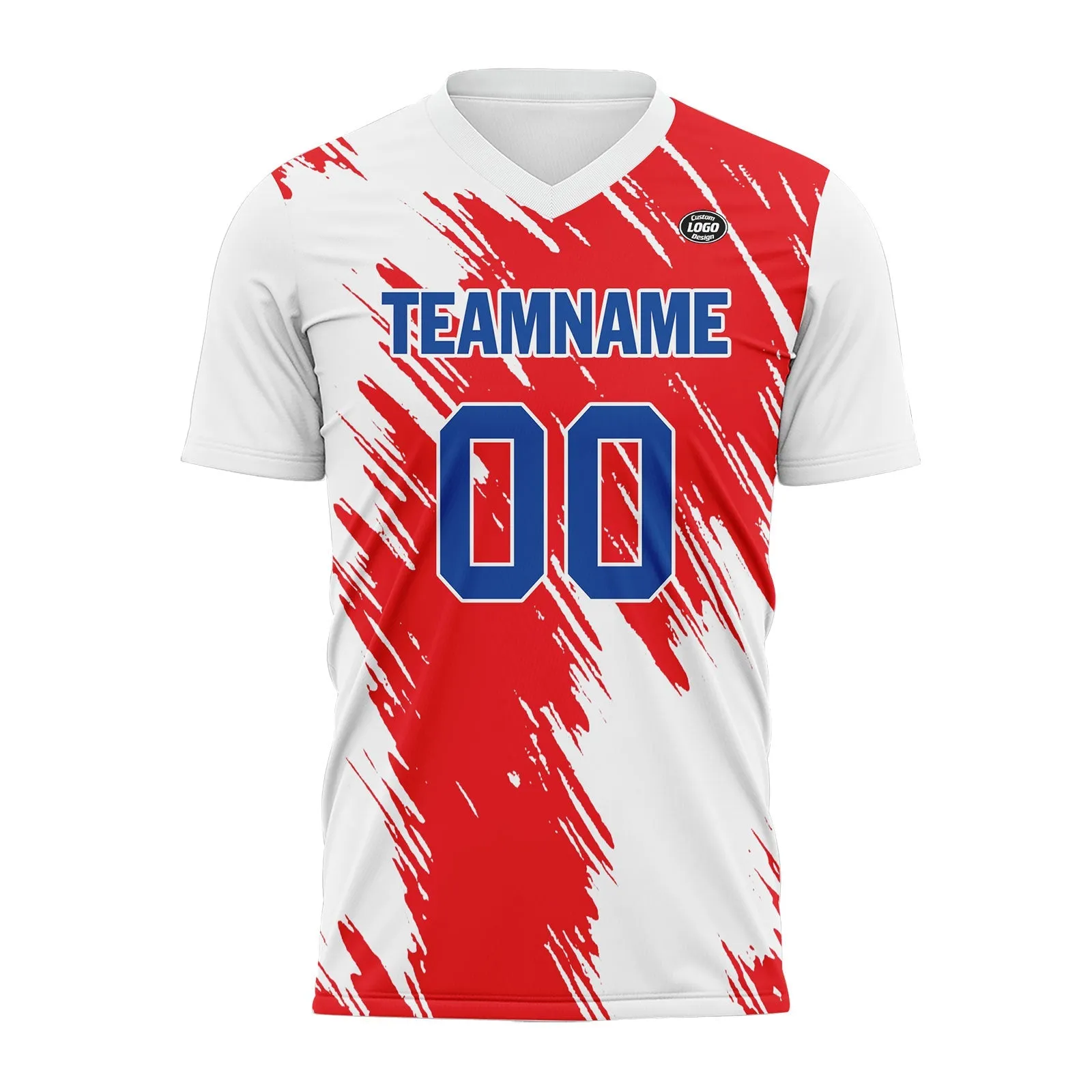 Custom White Red Soccer Sets Jersey Personalized SCJ101-D28004