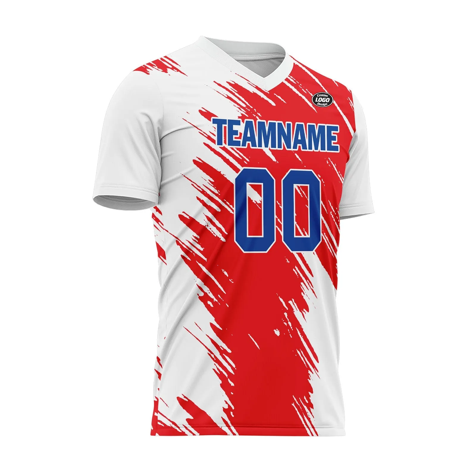 Custom White Red Soccer Sets Jersey Personalized SCJ101-D28004