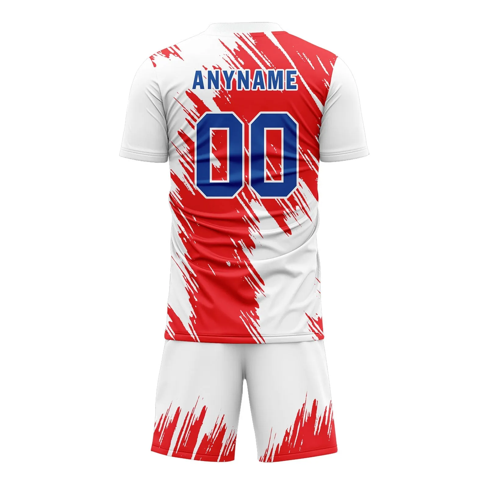 Custom White Red Soccer Sets Jersey Personalized SCJ101-D28004