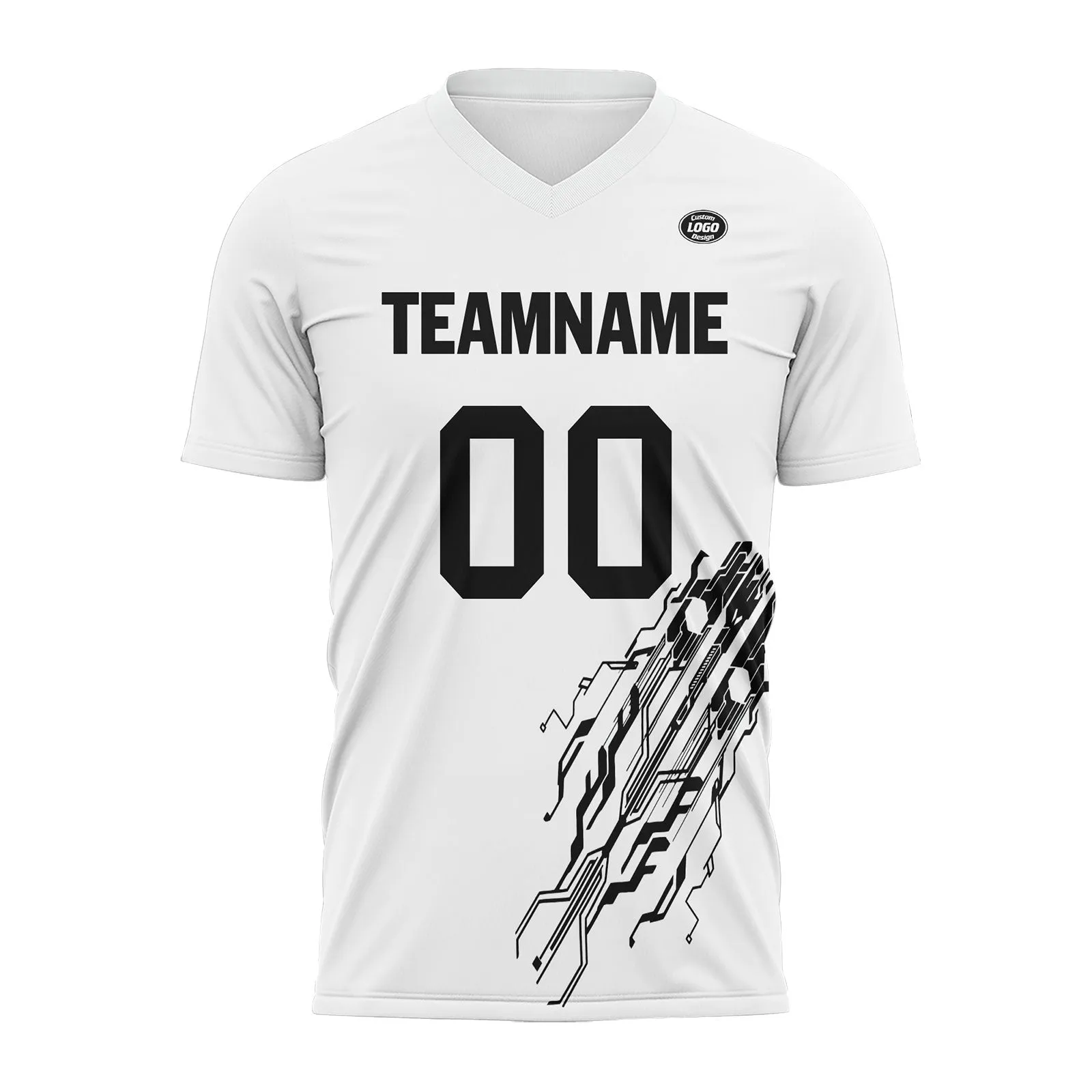 Custom White Soccer Sets Jersey Personalized SCJ101-D28020