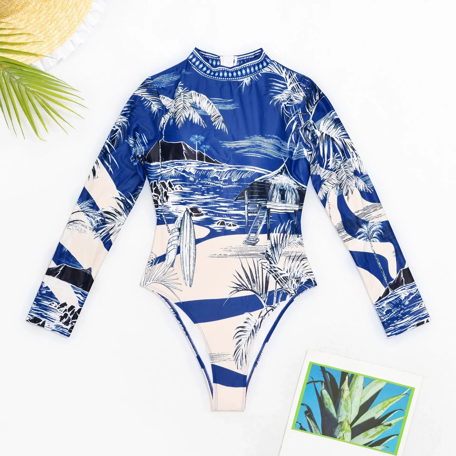 Cut-out back Surfing Swimming costume