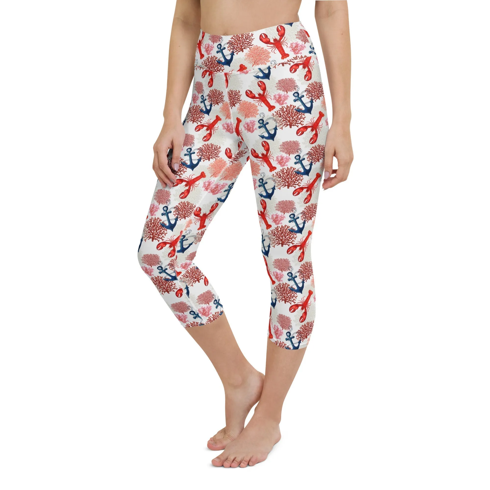 Cute Lobster Yoga Capris