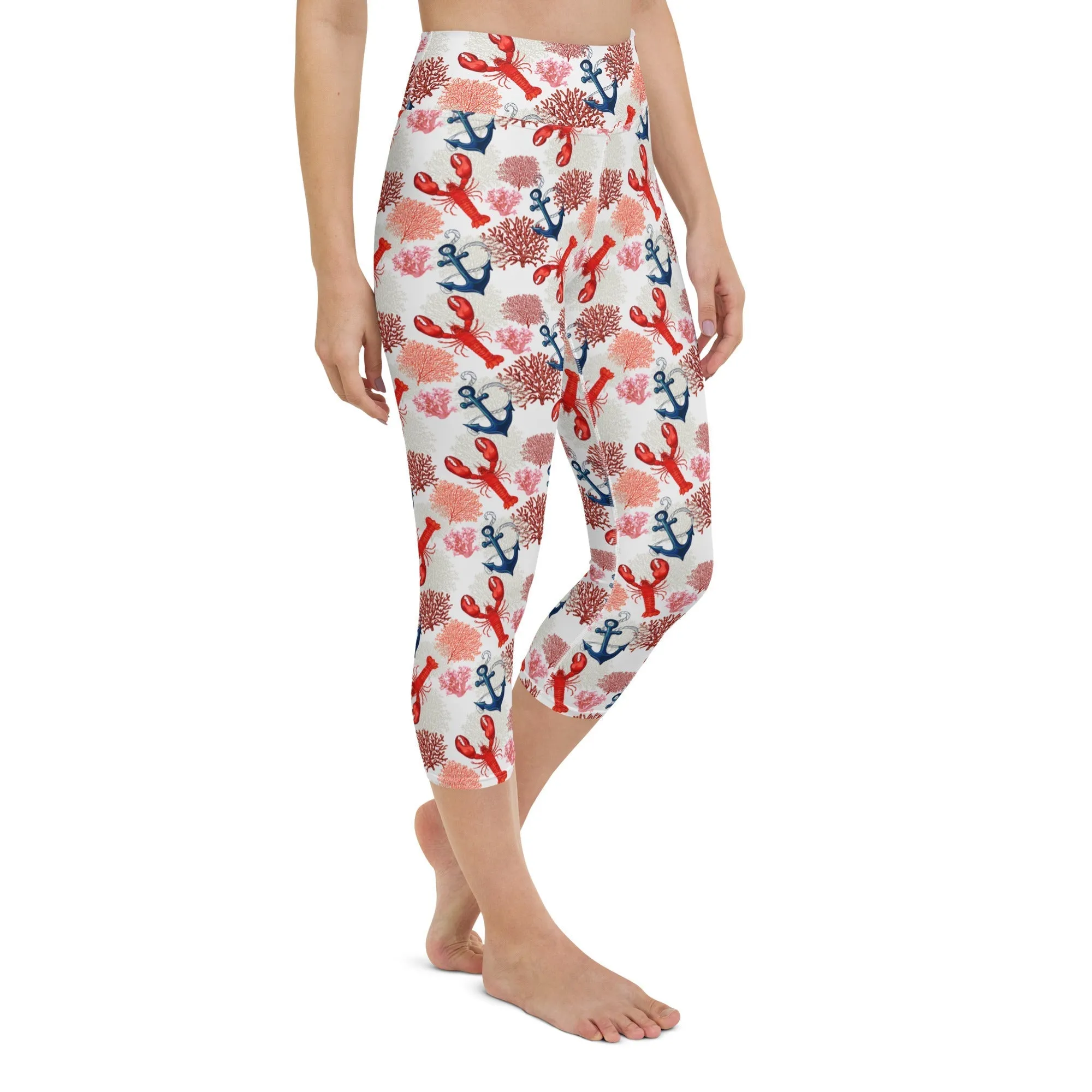 Cute Lobster Yoga Capris