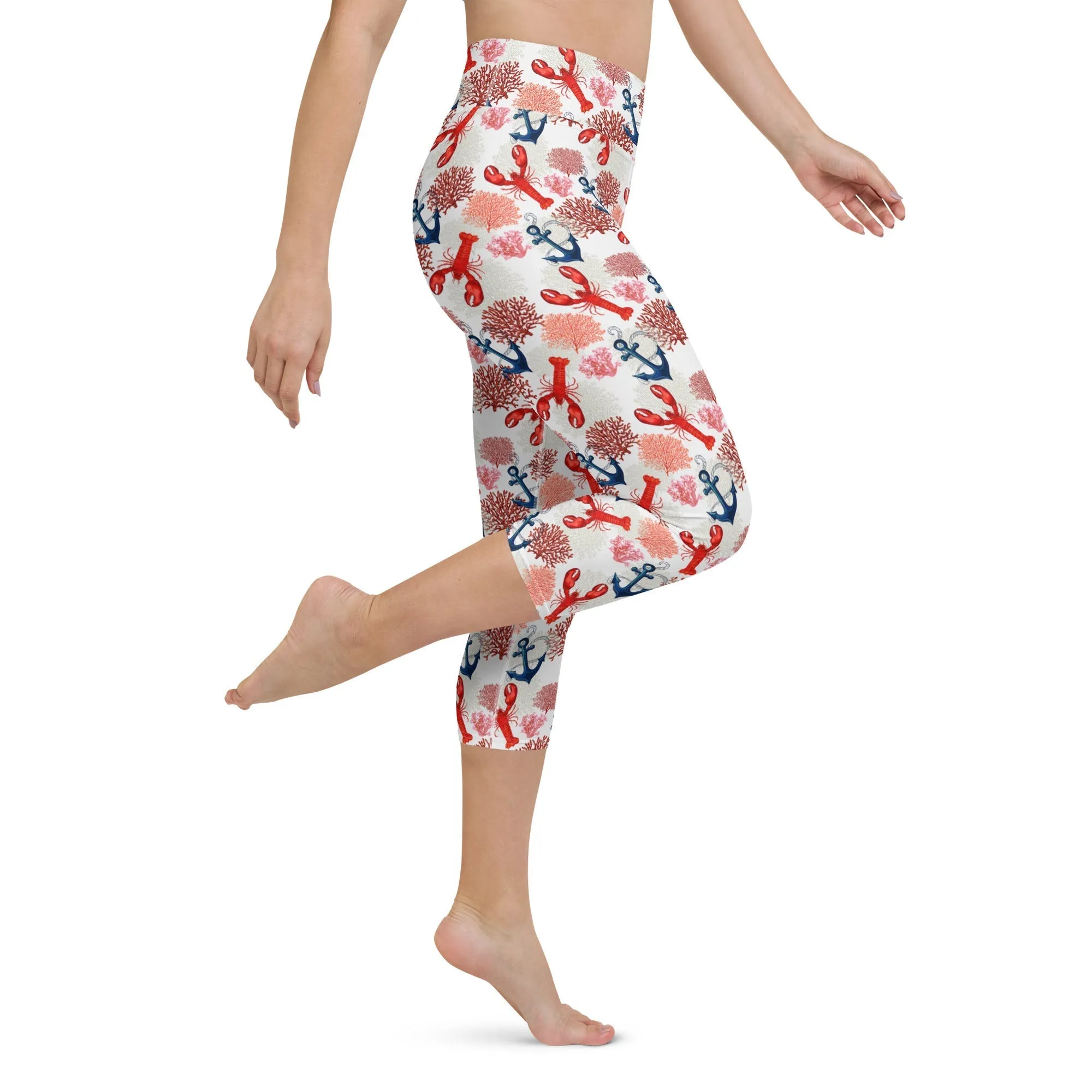 Cute Lobster Yoga Capris