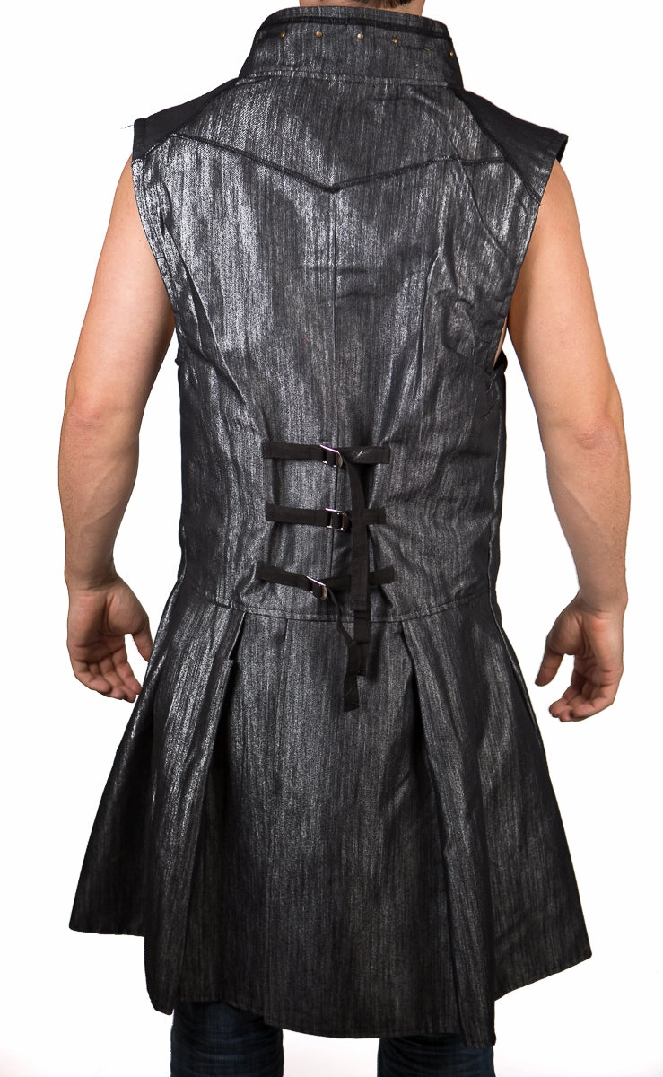 Cyber Warlock Tailcoat Magnetic Closures Heat Sealed Seams