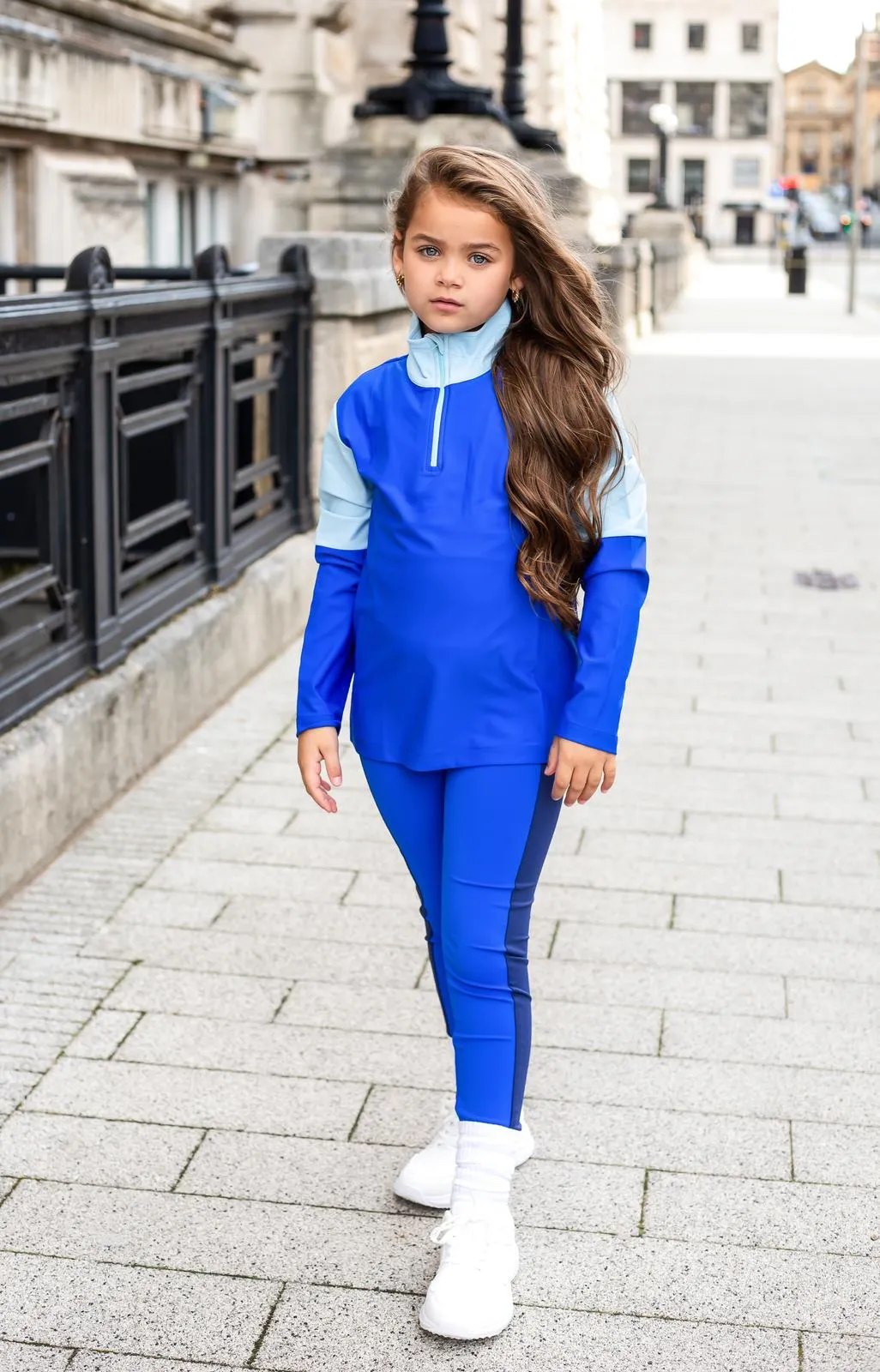 D by Dolly Royal Blue Three Piece Quarter Zip Set