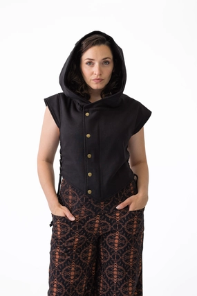 No Iron Fabric All Over Print Technique Dagger Hood