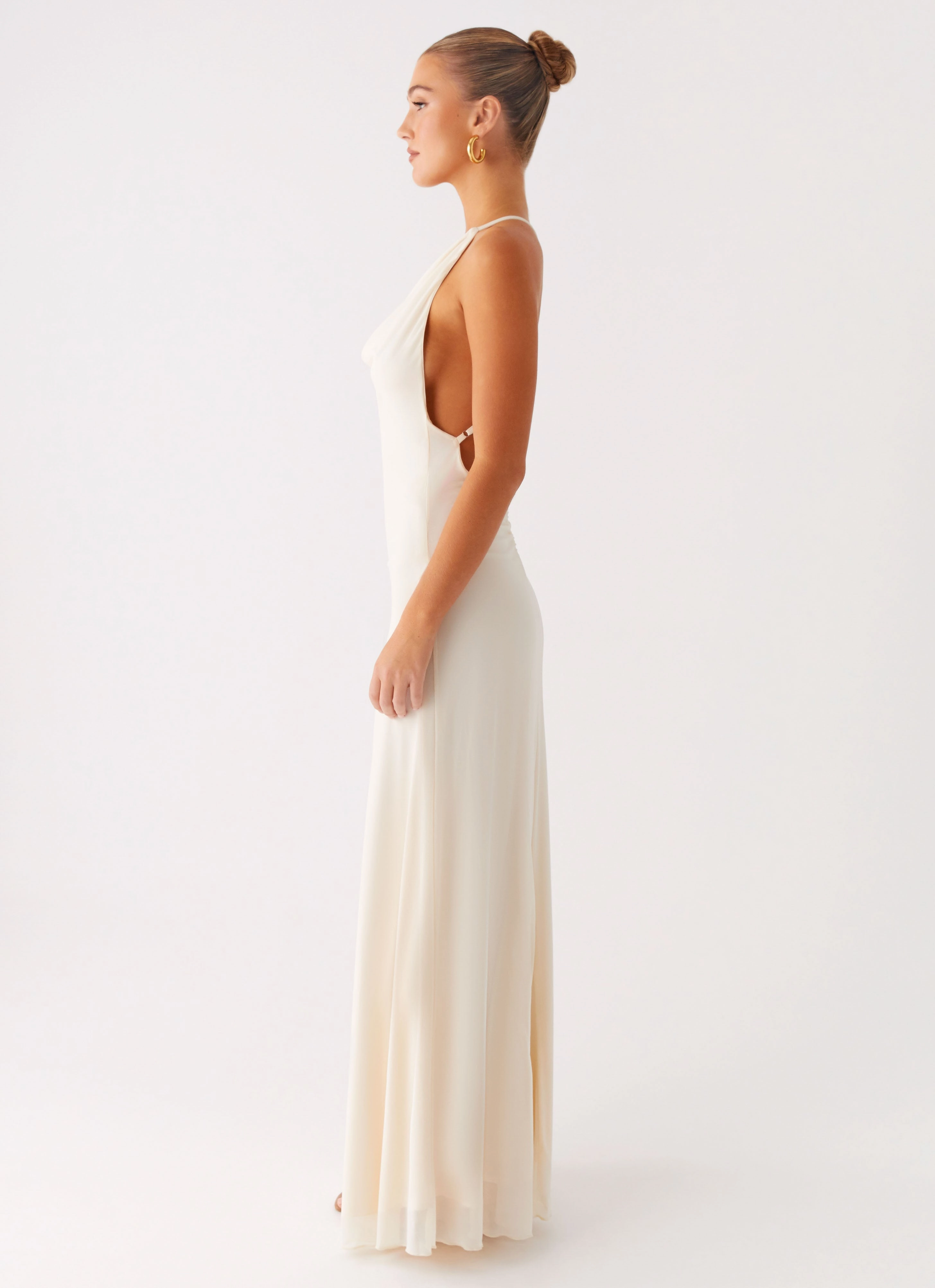 Dahliana Maxi Dress - Off White Work Chic Street Vibe