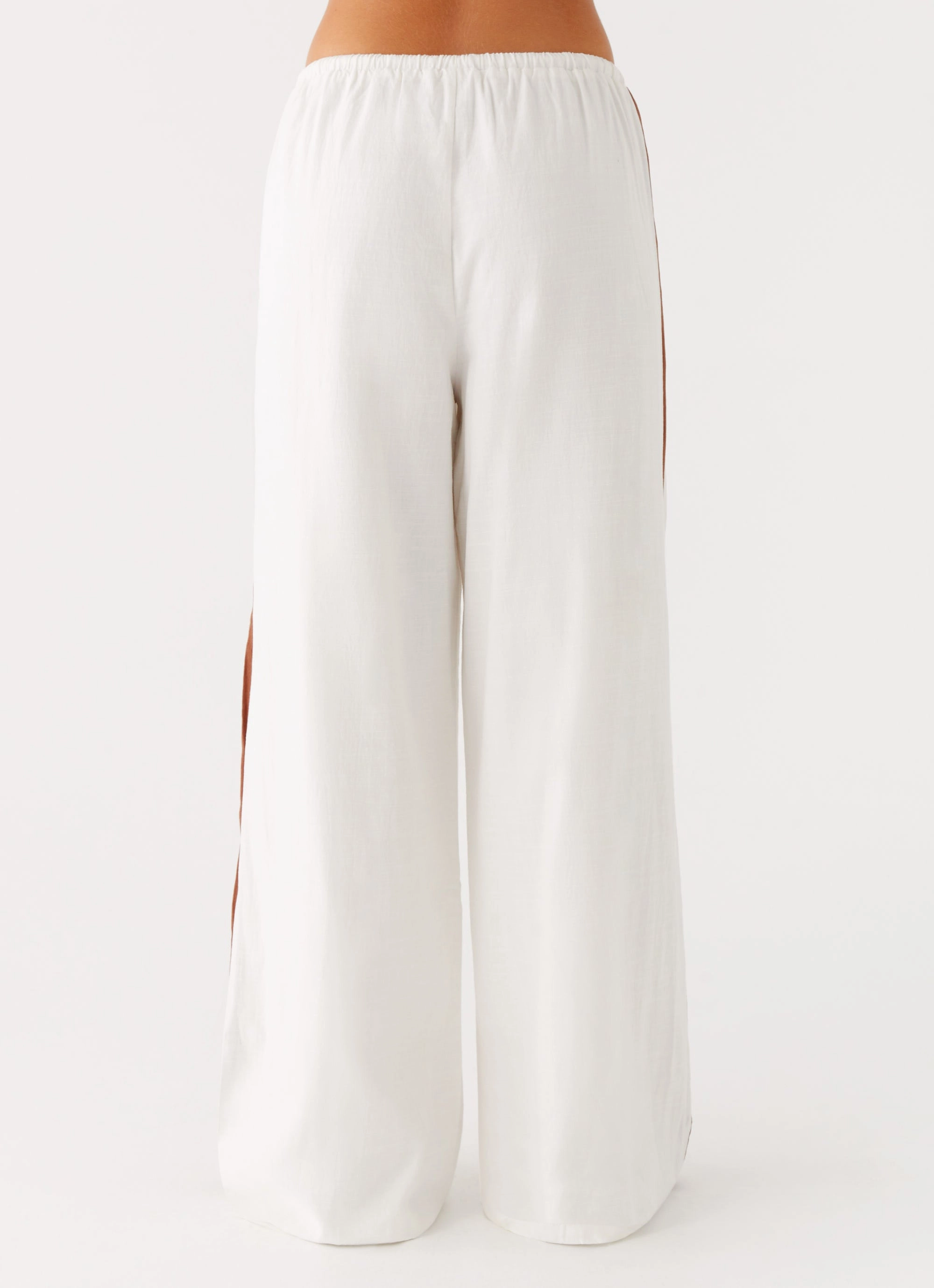Dalida Linen Pants - Ivory Light support