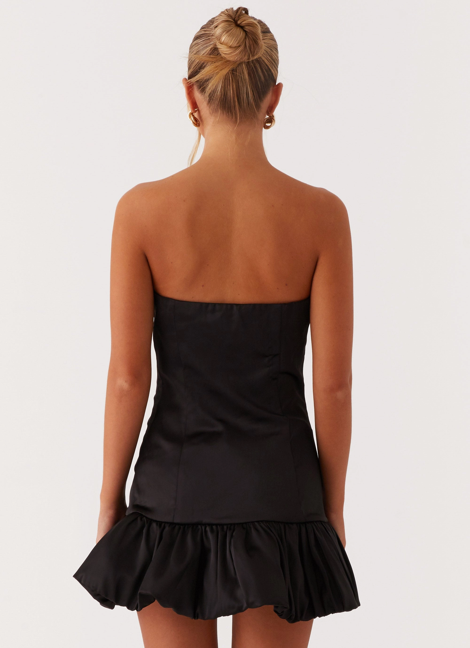 Vibe Style Refined Presence Dancing Queen Mini Dress - Black