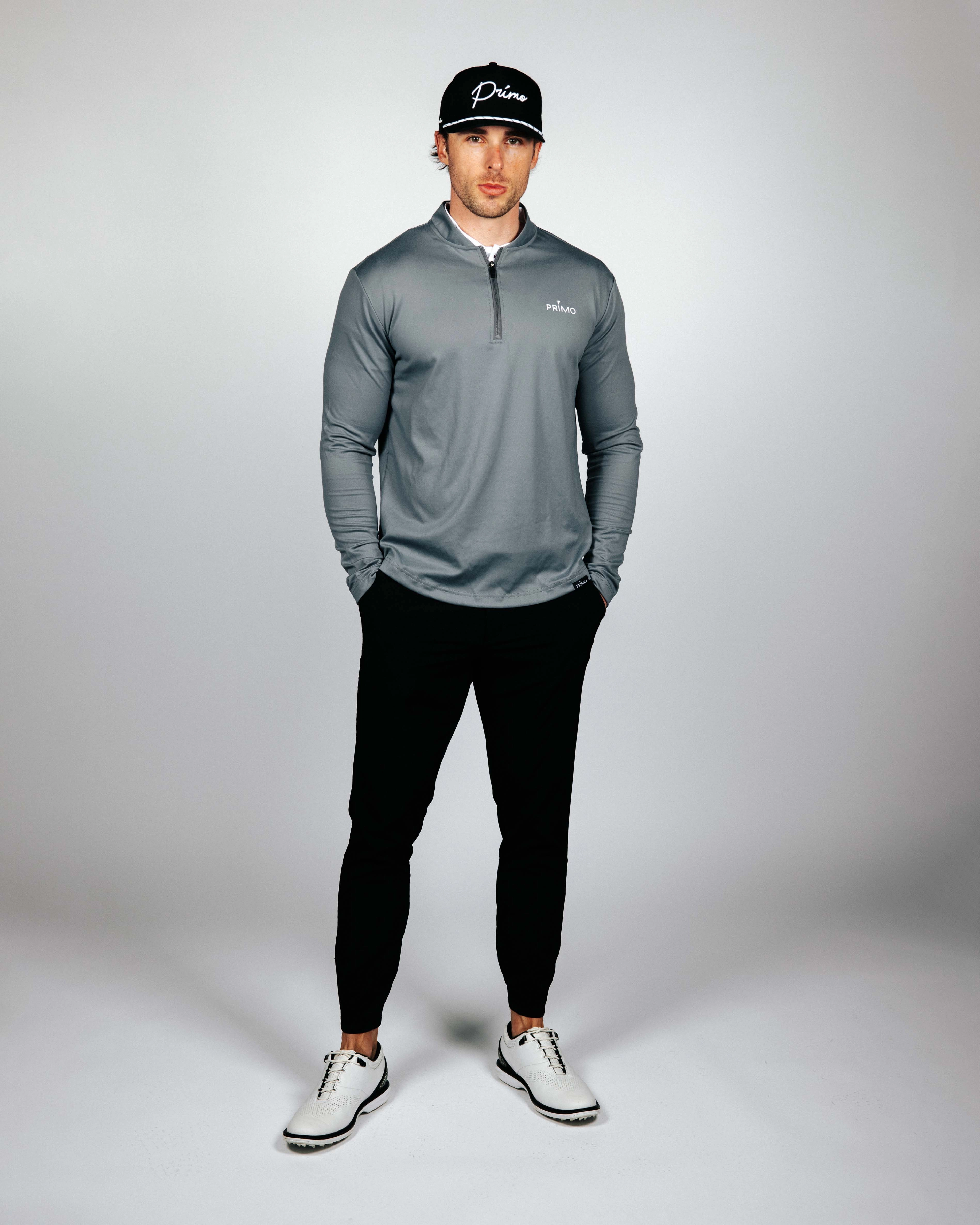 Quick Dry Material Dark Gray Blade Quarter Zip