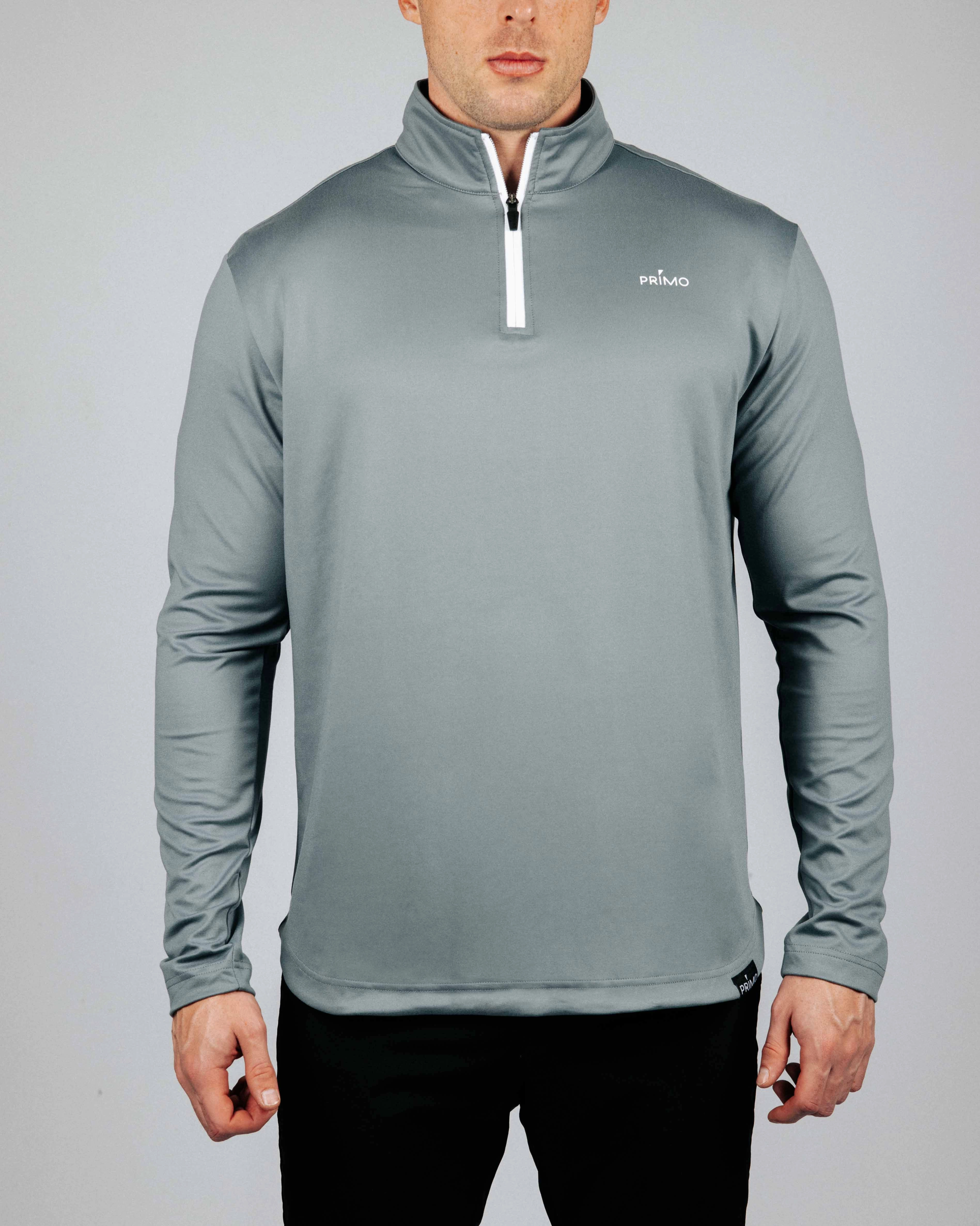 Multi Directional Mobility Soft Wool Dark Gray Classic Quarter Zip