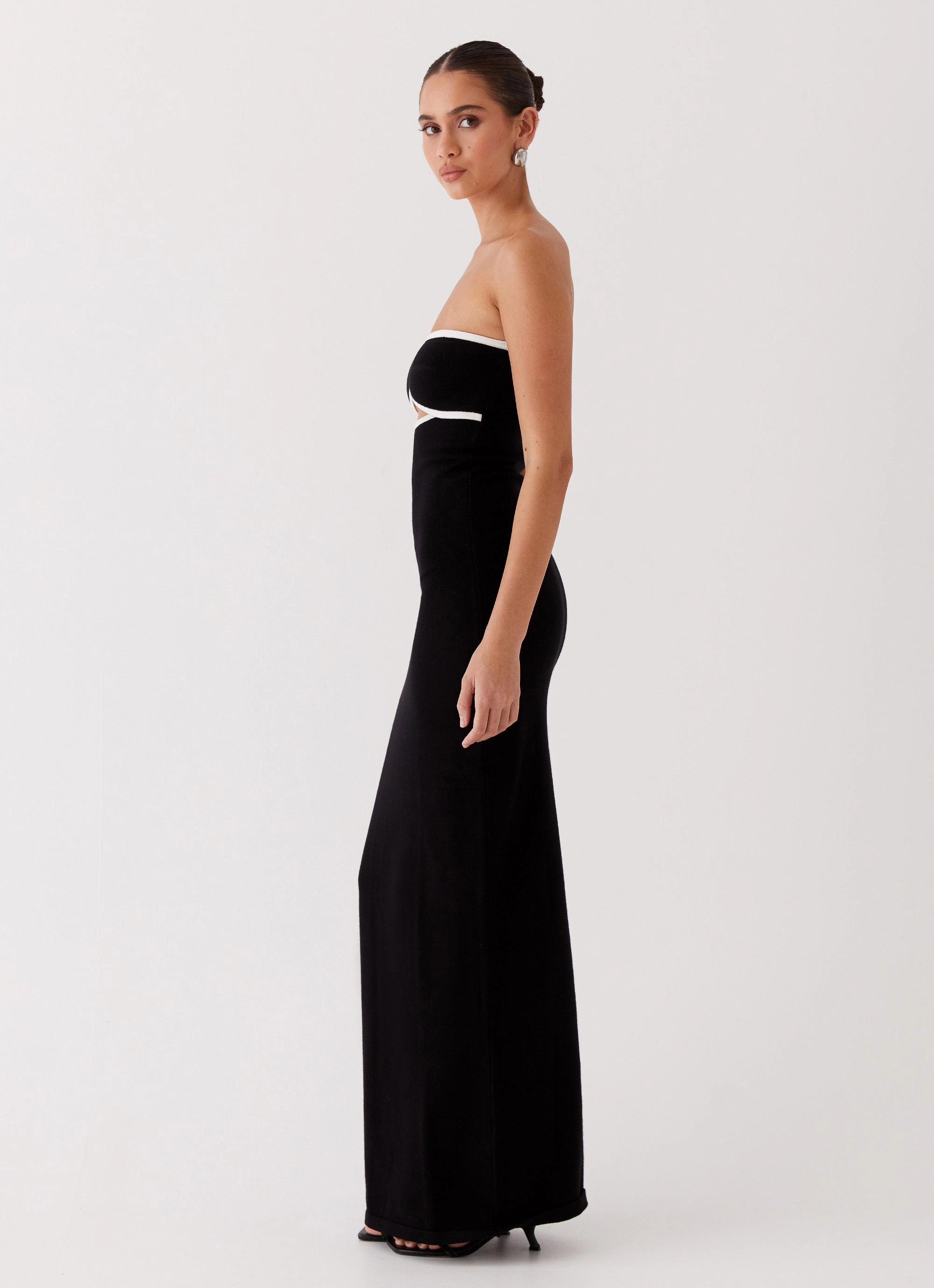 Zip Ease When In Rome Knit Maxi Dress - Black
