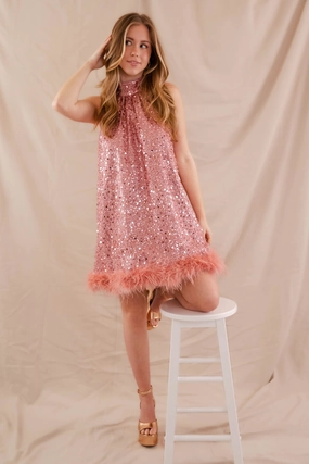 Dash Of Glam Sequin Mini Dress Smooth Fit