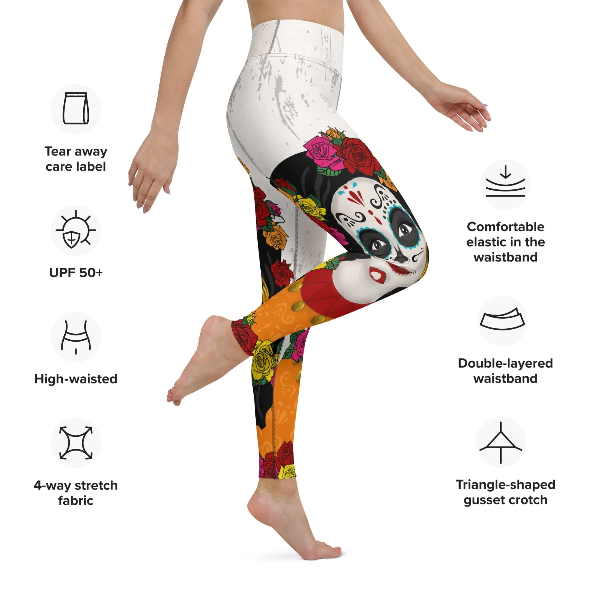 Day of the Dead Vibes Yoga Leggings
