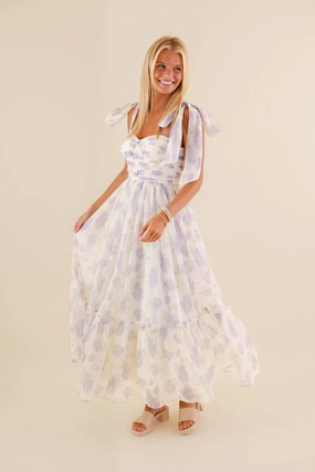 Seasonal Comfort Waiting For My Chance Maxi Dress-Lilac