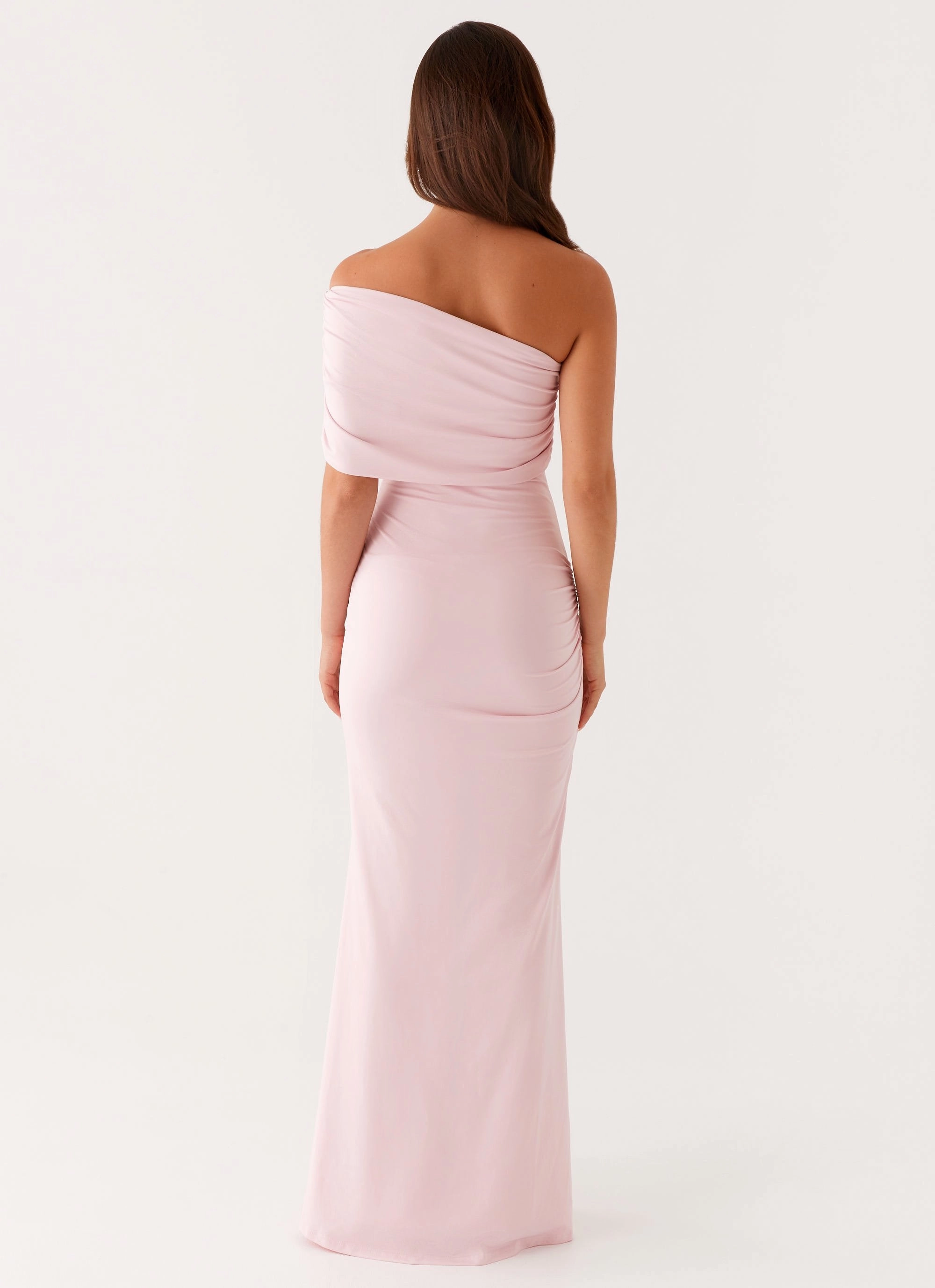 Signature-Style Evening Event Socialite Maxi Dress - Pink