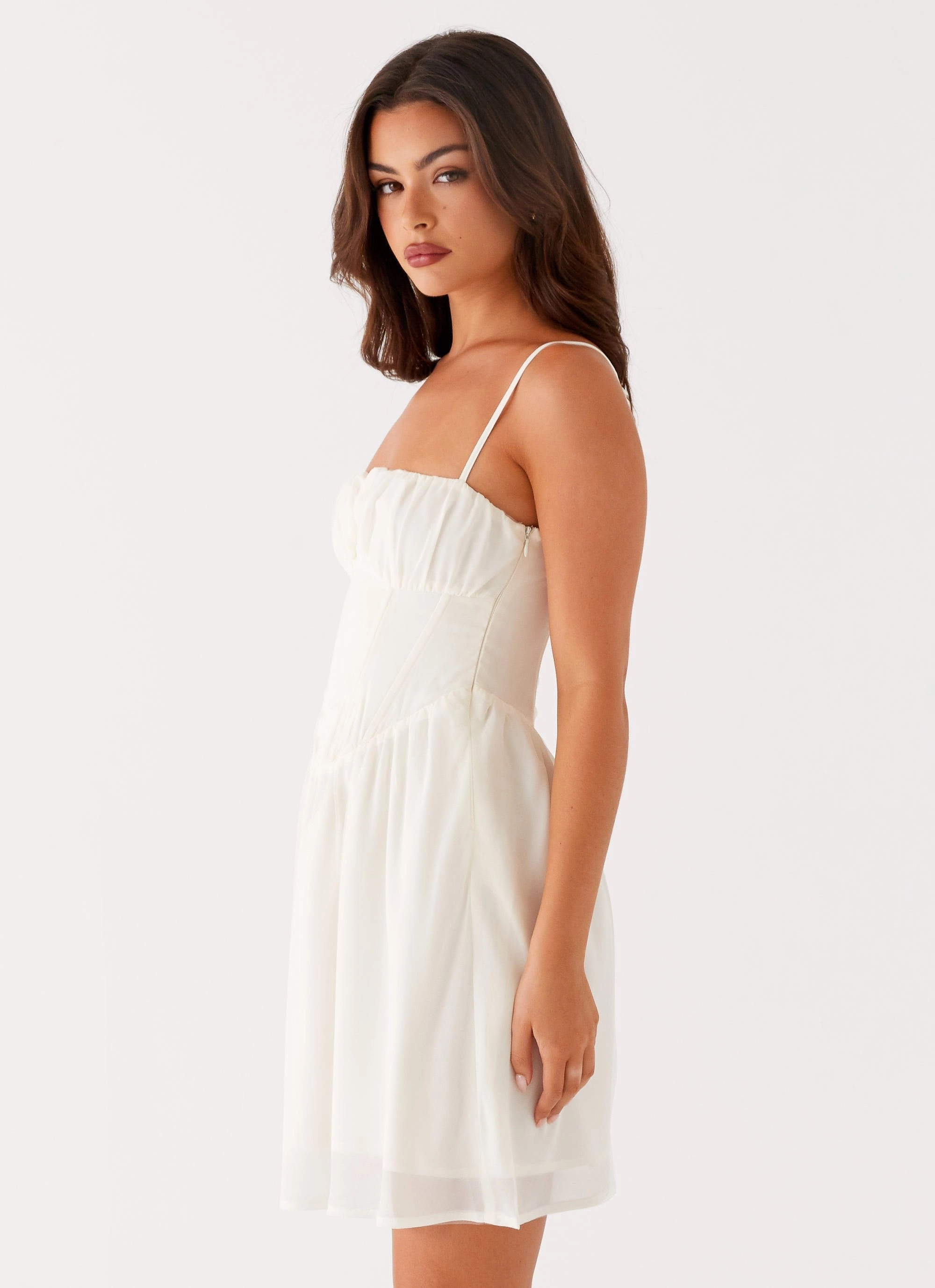 Cocktail Ready Harmony Mini Dress - Ivory