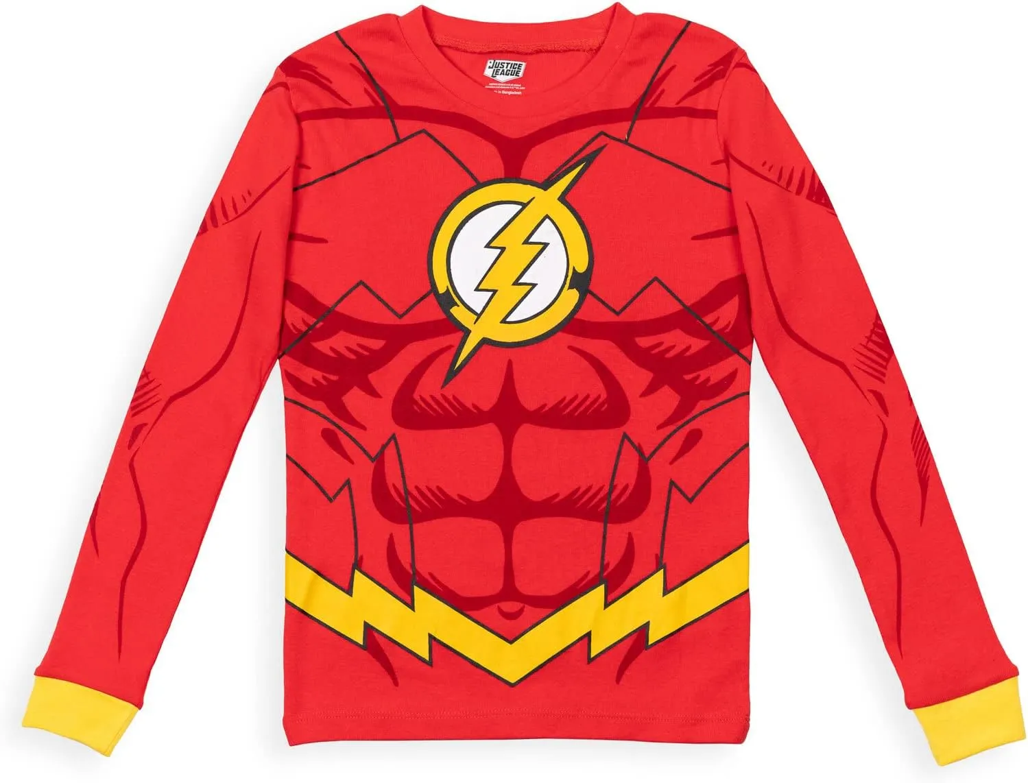 DC Comics Justice League Superman Batman The Flash Cosplay Pajama Shirts and Pants Toddler to Big Kid