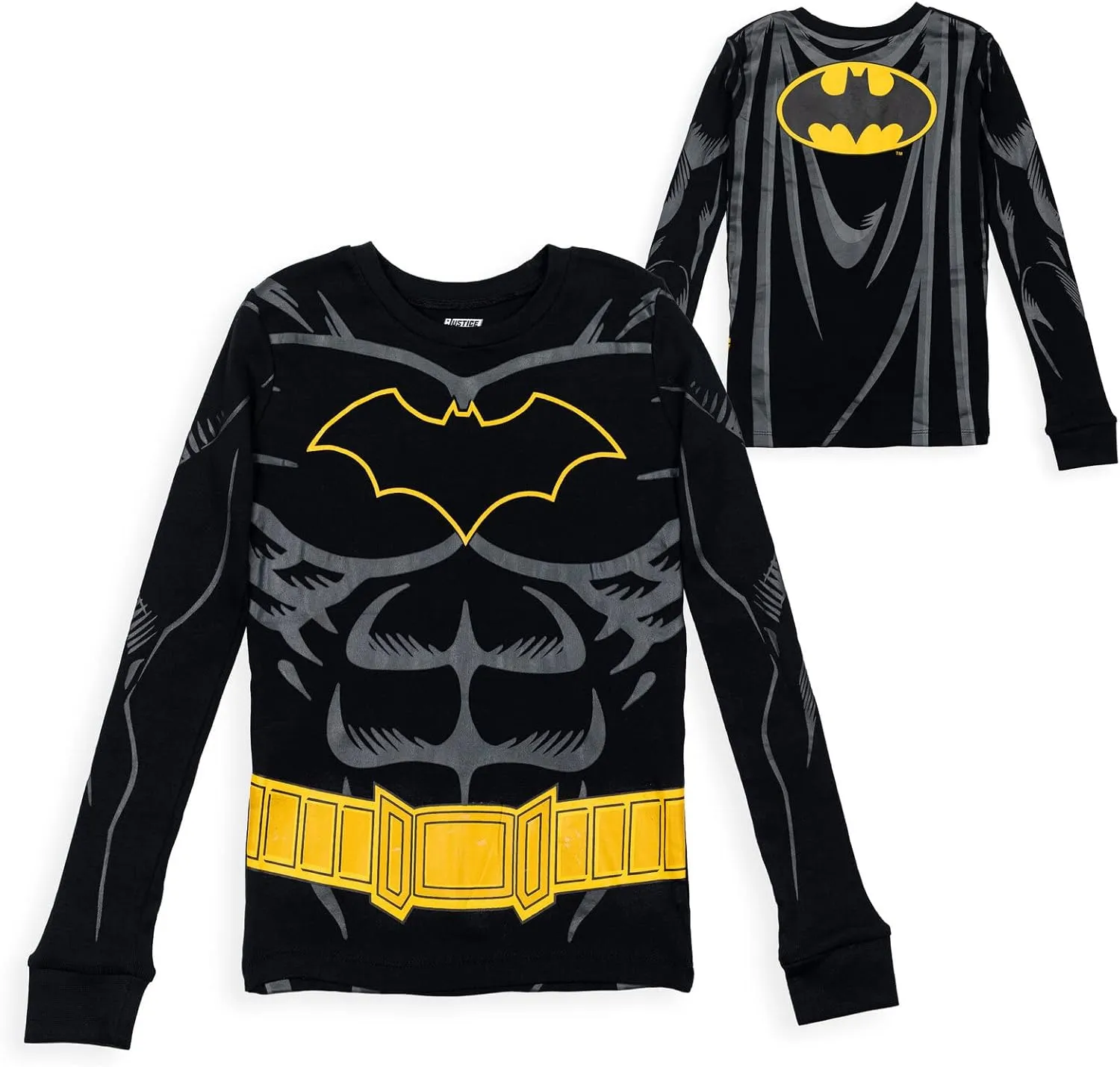 DC Comics Justice League Superman Batman The Flash Cosplay Pajama Shirts and Pants Toddler to Big Kid