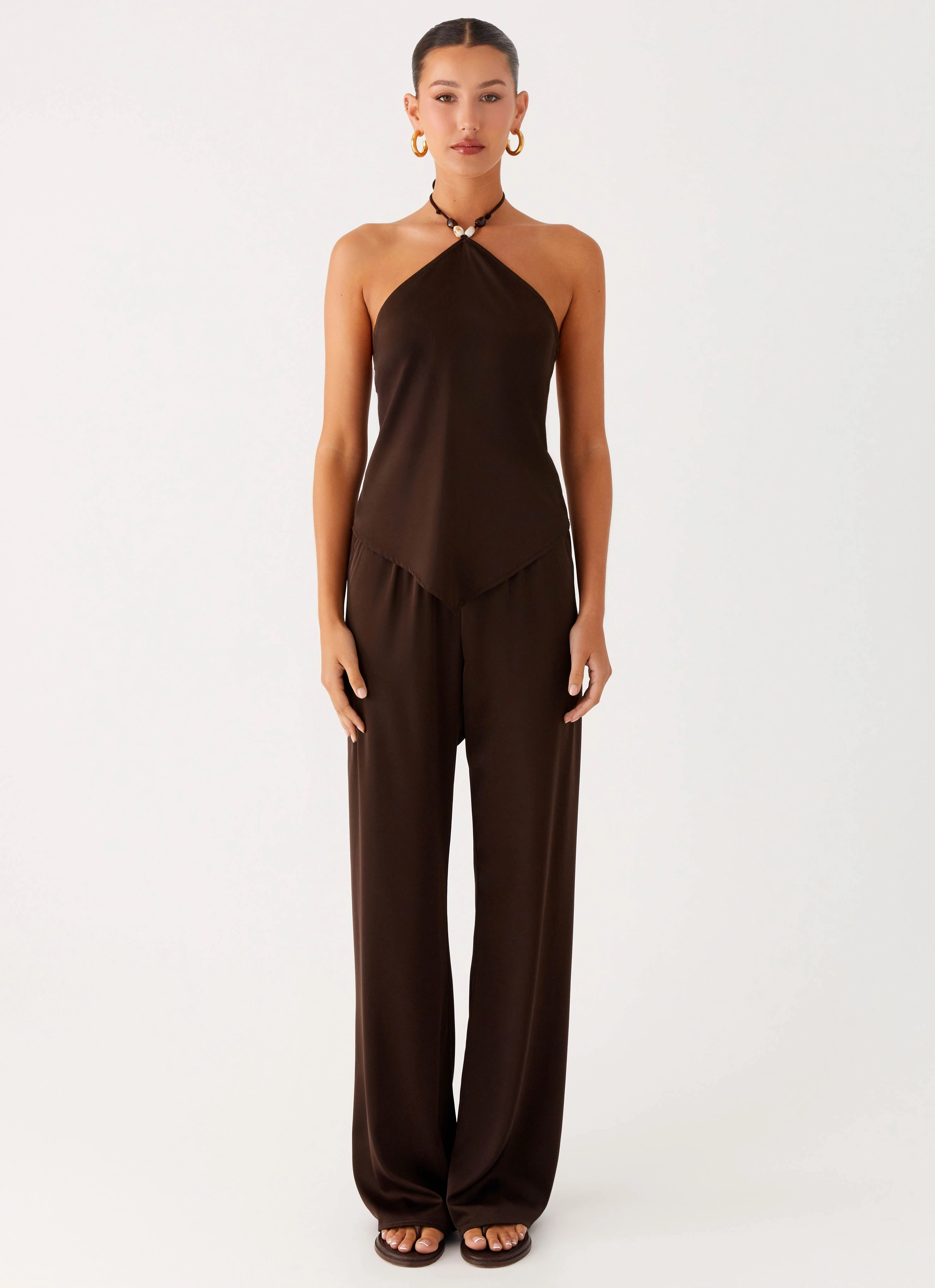 Stretchable Comfort Core Ease Deacon Low Rise Pants - Chocolate