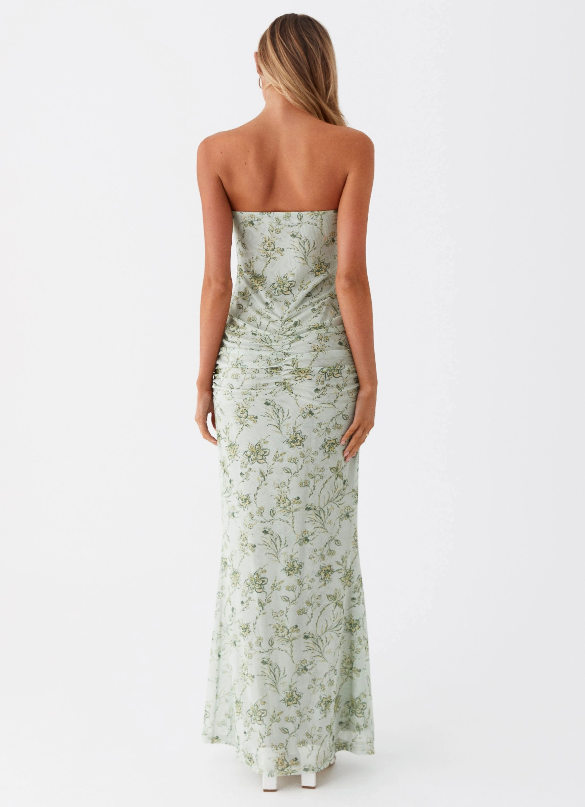 Breathable Flattering Look Dearest Maxi Dress - Sage Floral