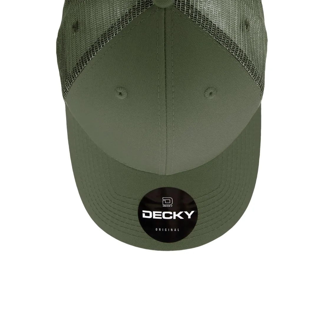 Decky 214 Low Profile Mesh Trucker Golf Hats 6 Panel Curved Bill Baseball Caps