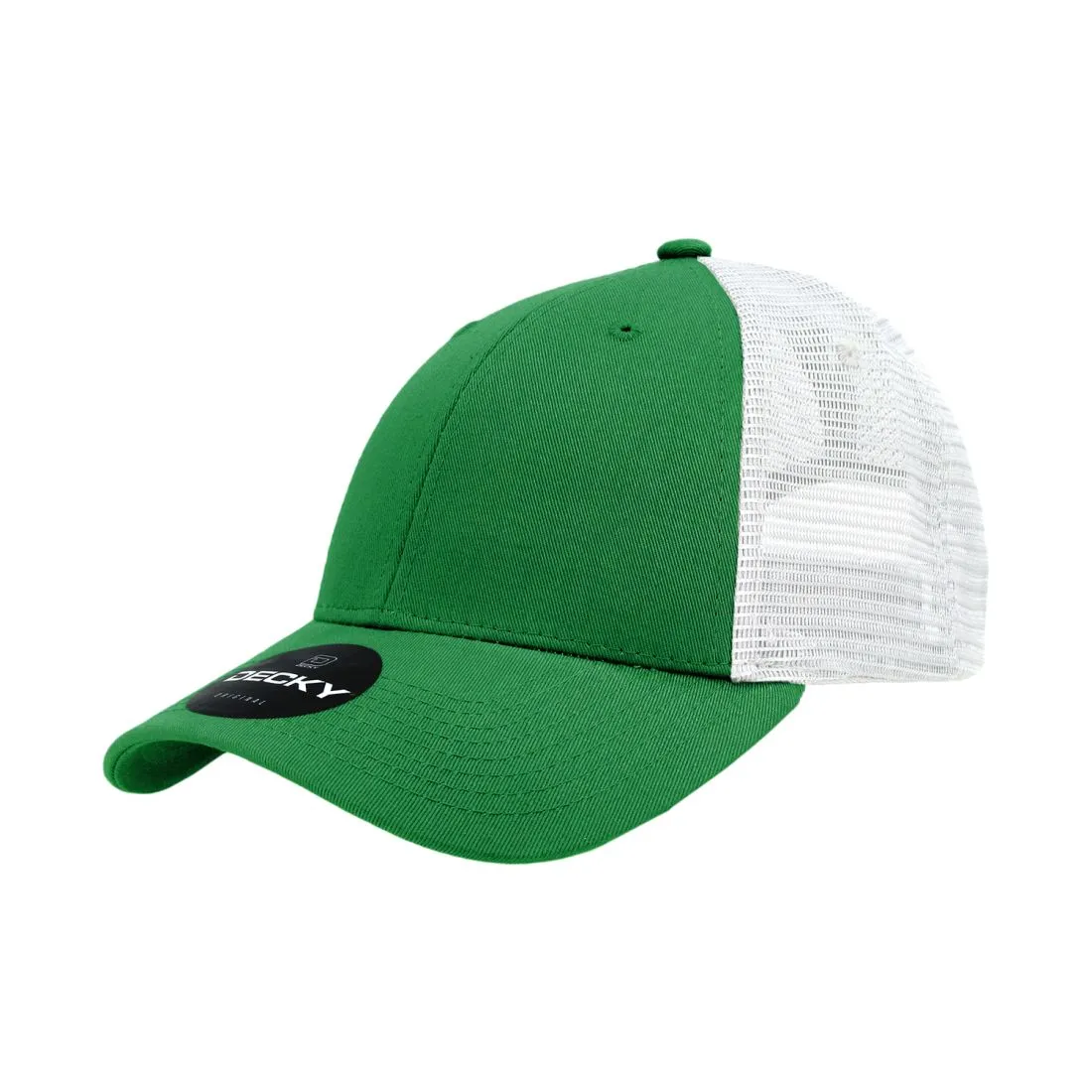 Decky 214 Low Profile Mesh Trucker Golf Hats 6 Panel Curved Bill Baseball Caps