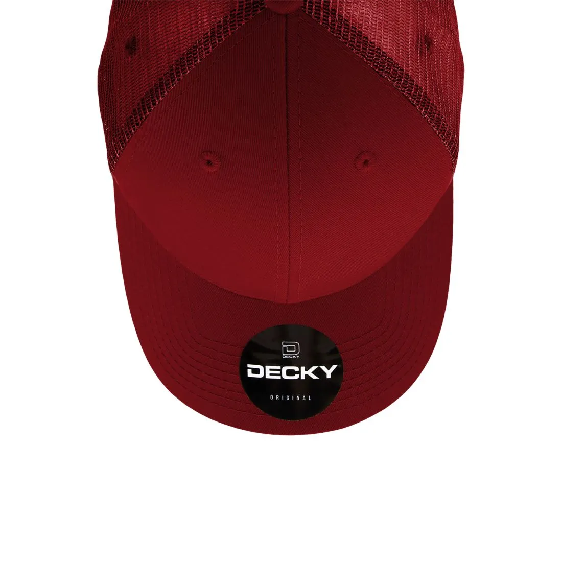 Decky 214 Low Profile Mesh Trucker Golf Hats 6 Panel Curved Bill Baseball Caps